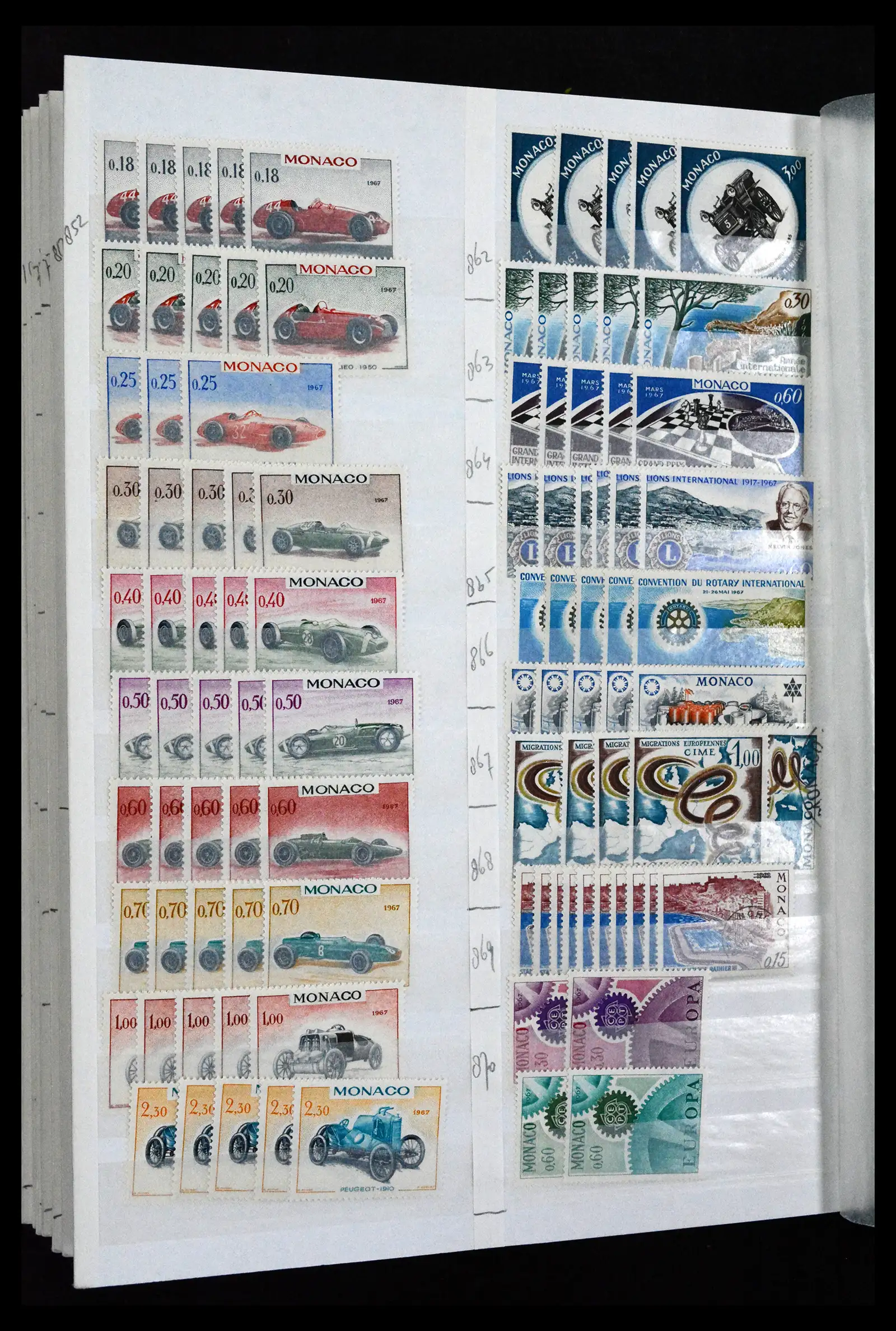 41936 0044 - Postzegelverzameling 41936 Monaco handelsvoorraad 1885-2012.