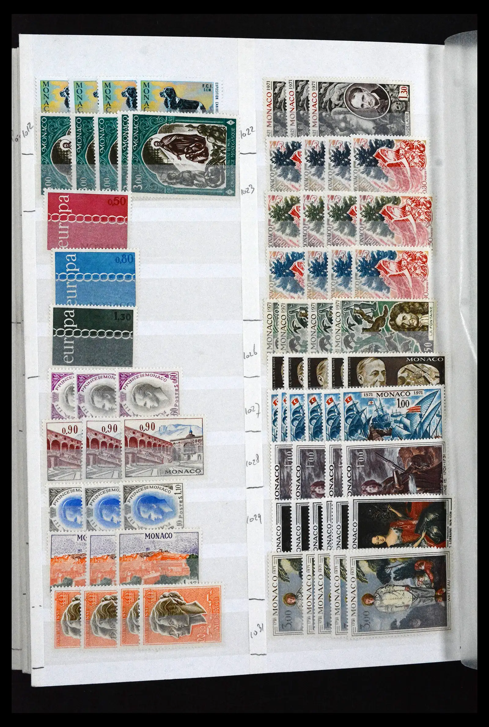 41936 0052 - Postzegelverzameling 41936 Monaco handelsvoorraad 1885-2012.