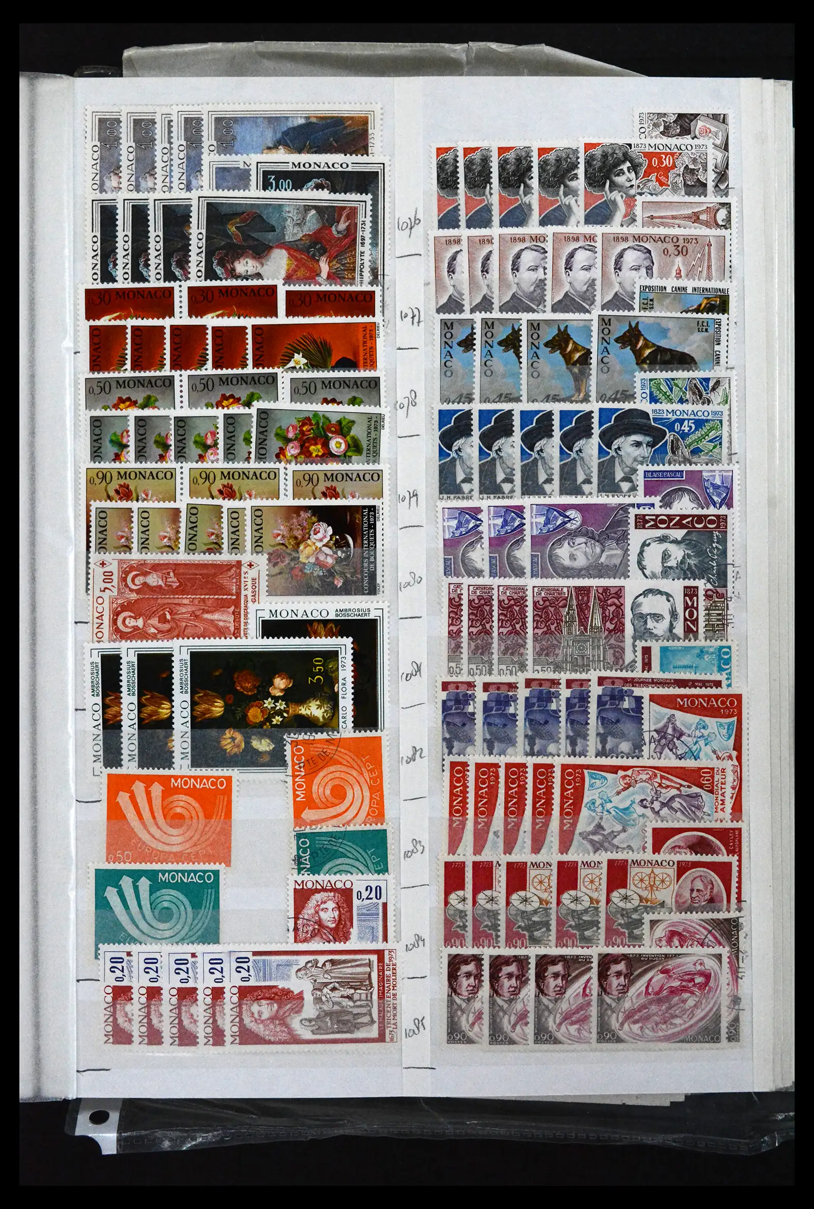 41936 0055 - Postzegelverzameling 41936 Monaco handelsvoorraad 1885-2012.