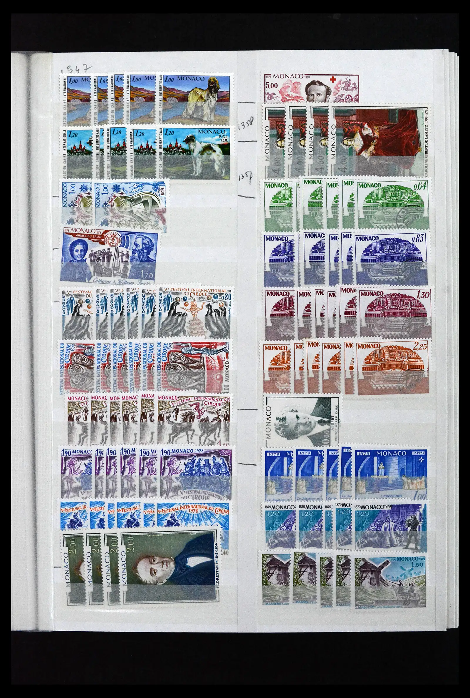 41936 0071 - Postzegelverzameling 41936 Monaco handelsvoorraad 1885-2012.