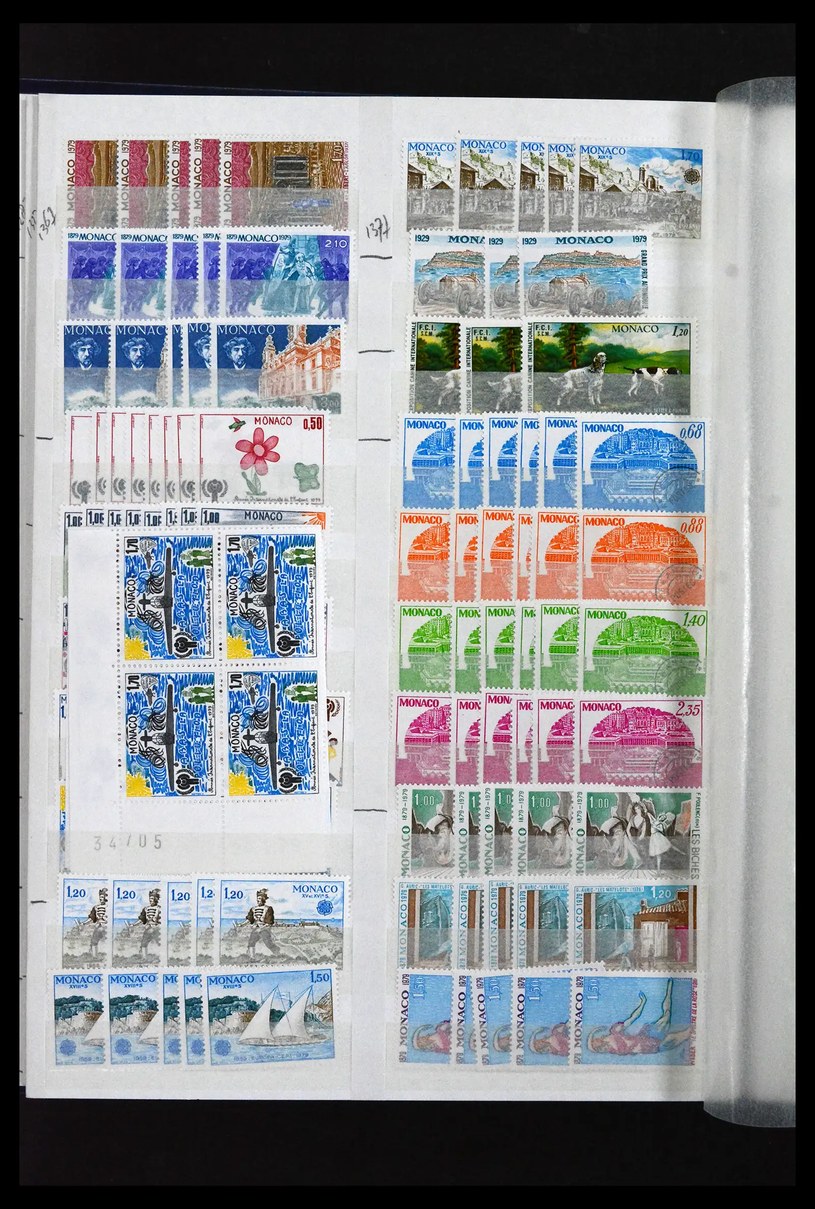 41936 0072 - Postzegelverzameling 41936 Monaco handelsvoorraad 1885-2012.