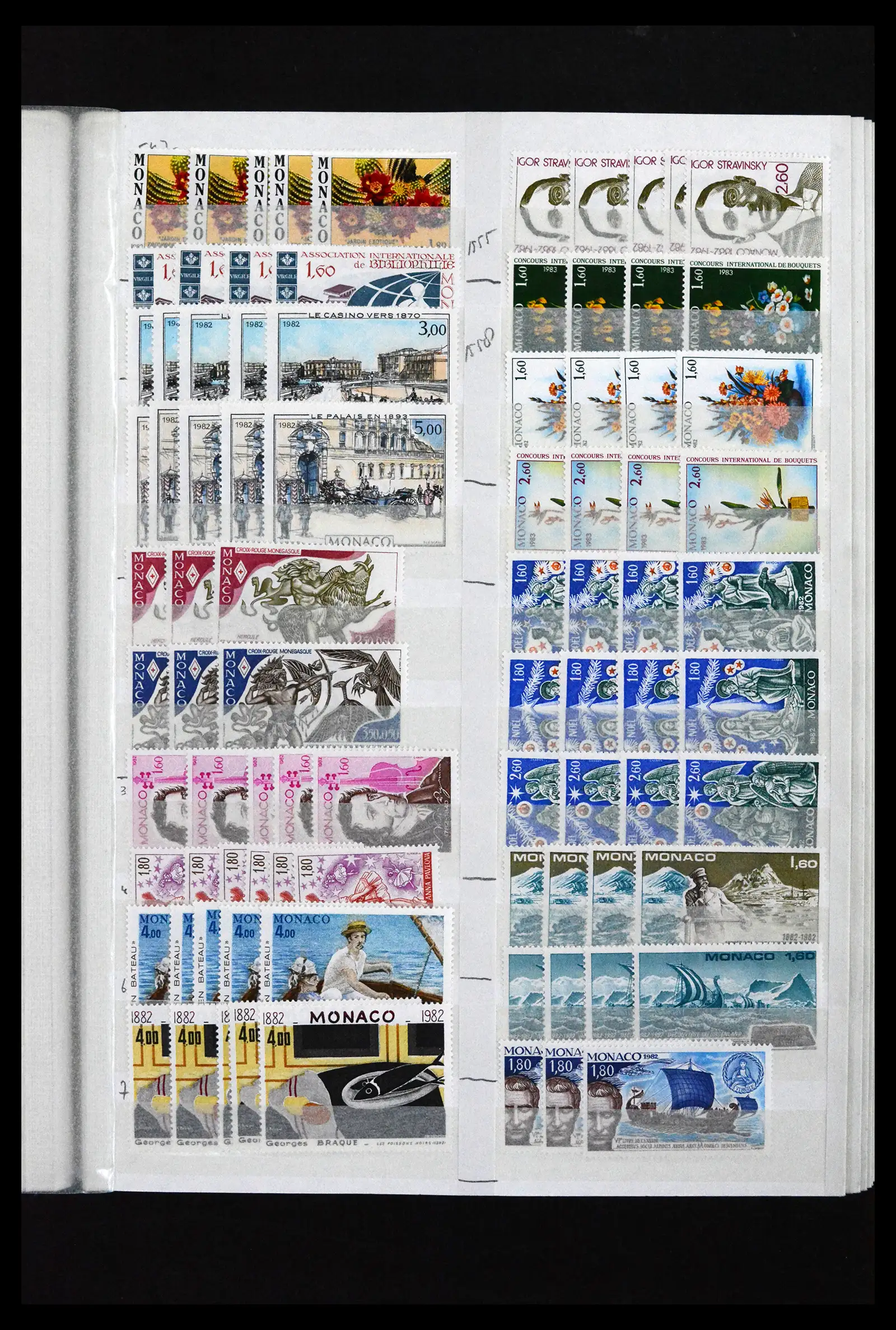 41936 0081 - Postzegelverzameling 41936 Monaco handelsvoorraad 1885-2012.