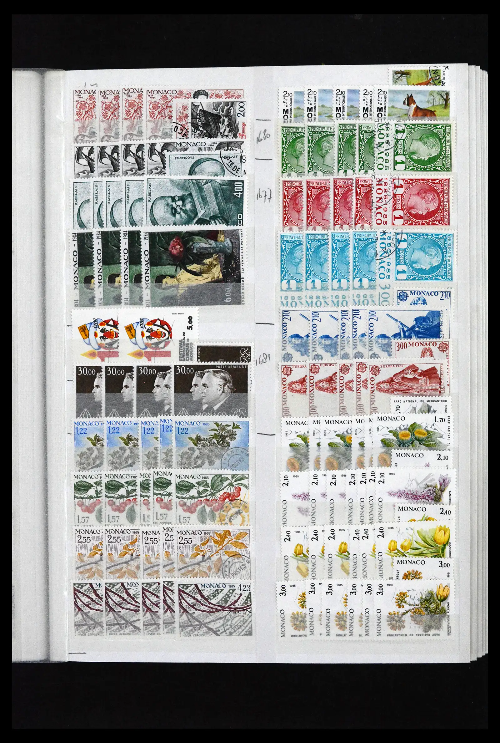 41936 0087 - Postzegelverzameling 41936 Monaco handelsvoorraad 1885-2012.
