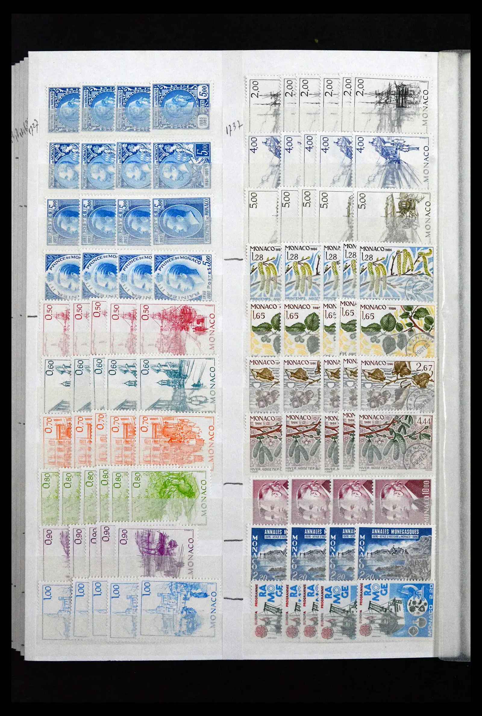 41936 0090 - Postzegelverzameling 41936 Monaco handelsvoorraad 1885-2012.
