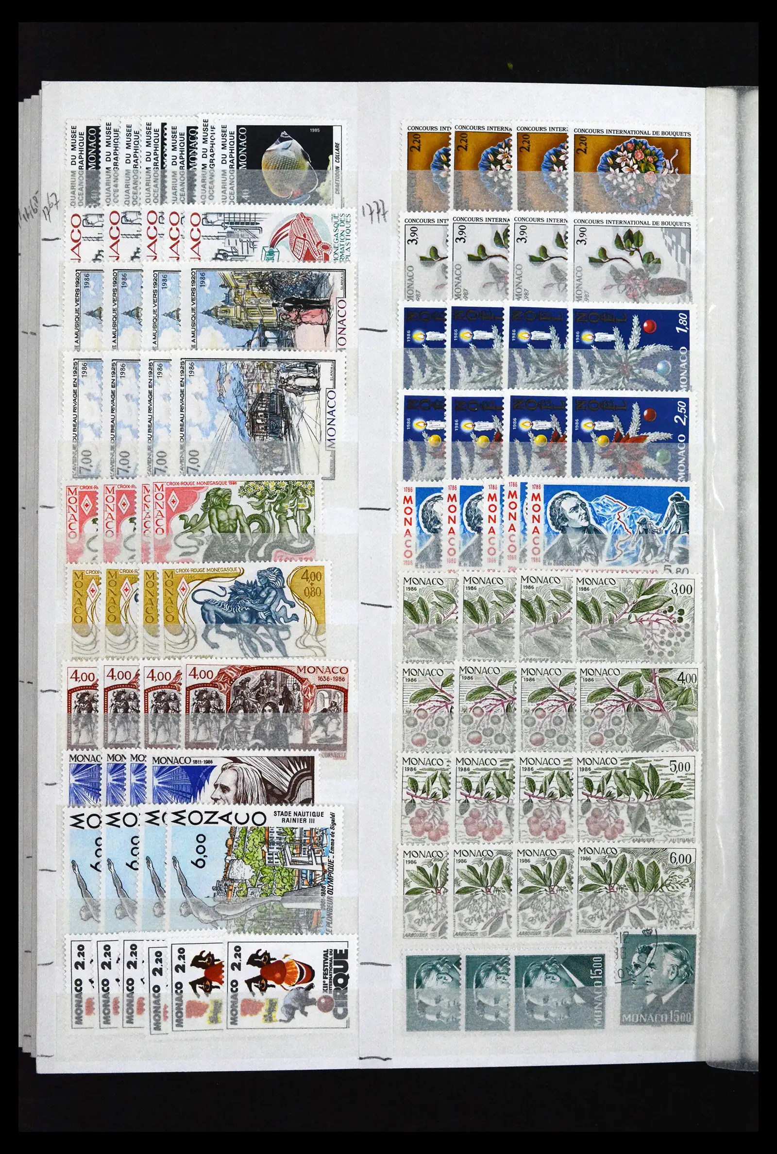 41936 0092 - Postzegelverzameling 41936 Monaco handelsvoorraad 1885-2012.
