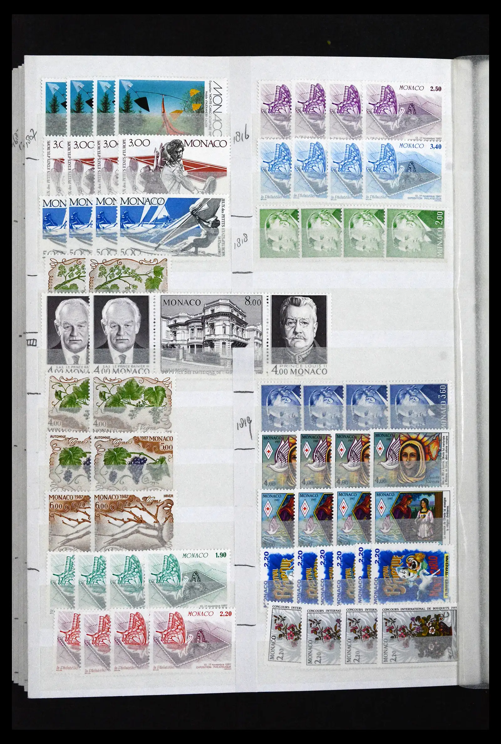 41936 0094 - Postzegelverzameling 41936 Monaco handelsvoorraad 1885-2012.