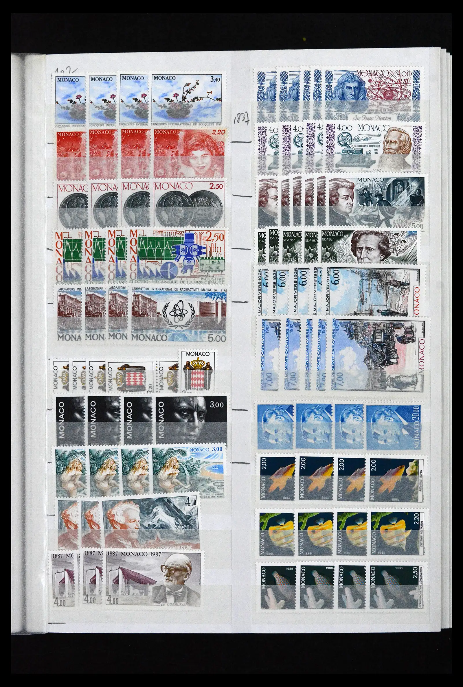 41936 0095 - Postzegelverzameling 41936 Monaco handelsvoorraad 1885-2012.