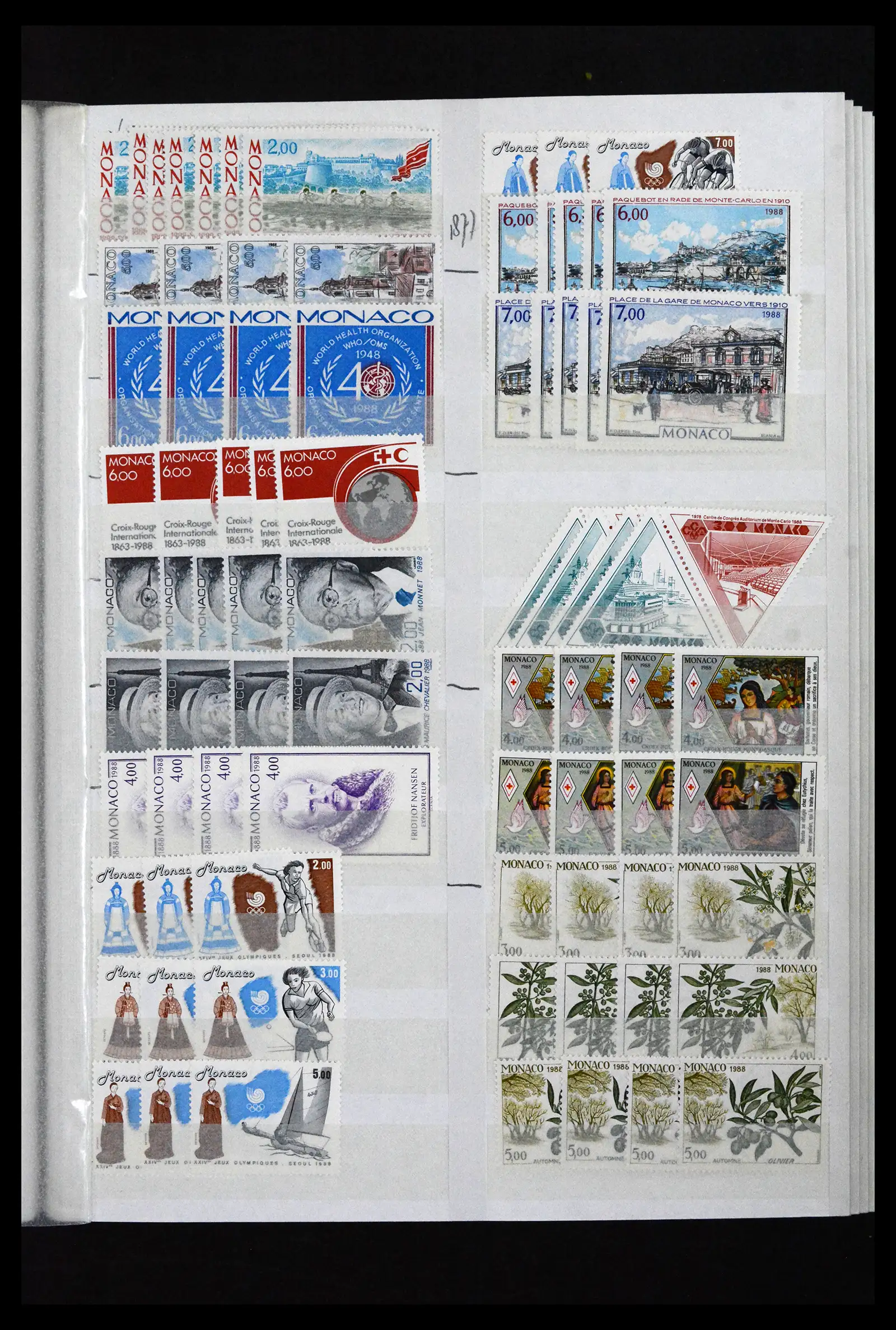 41936 0097 - Postzegelverzameling 41936 Monaco handelsvoorraad 1885-2012.
