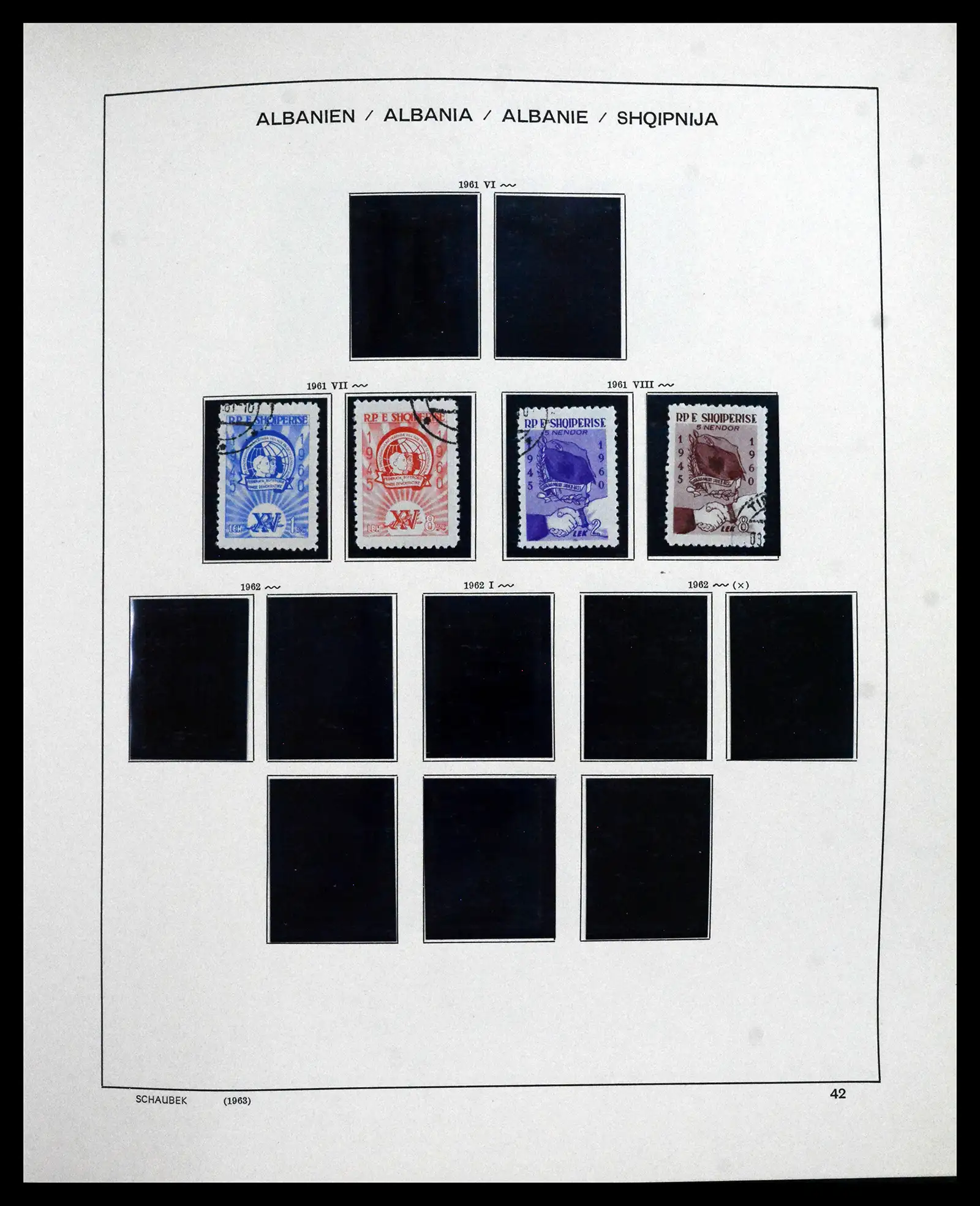 41937 0021 - Postzegelverzameling 41937 Albanië 1914-2005.