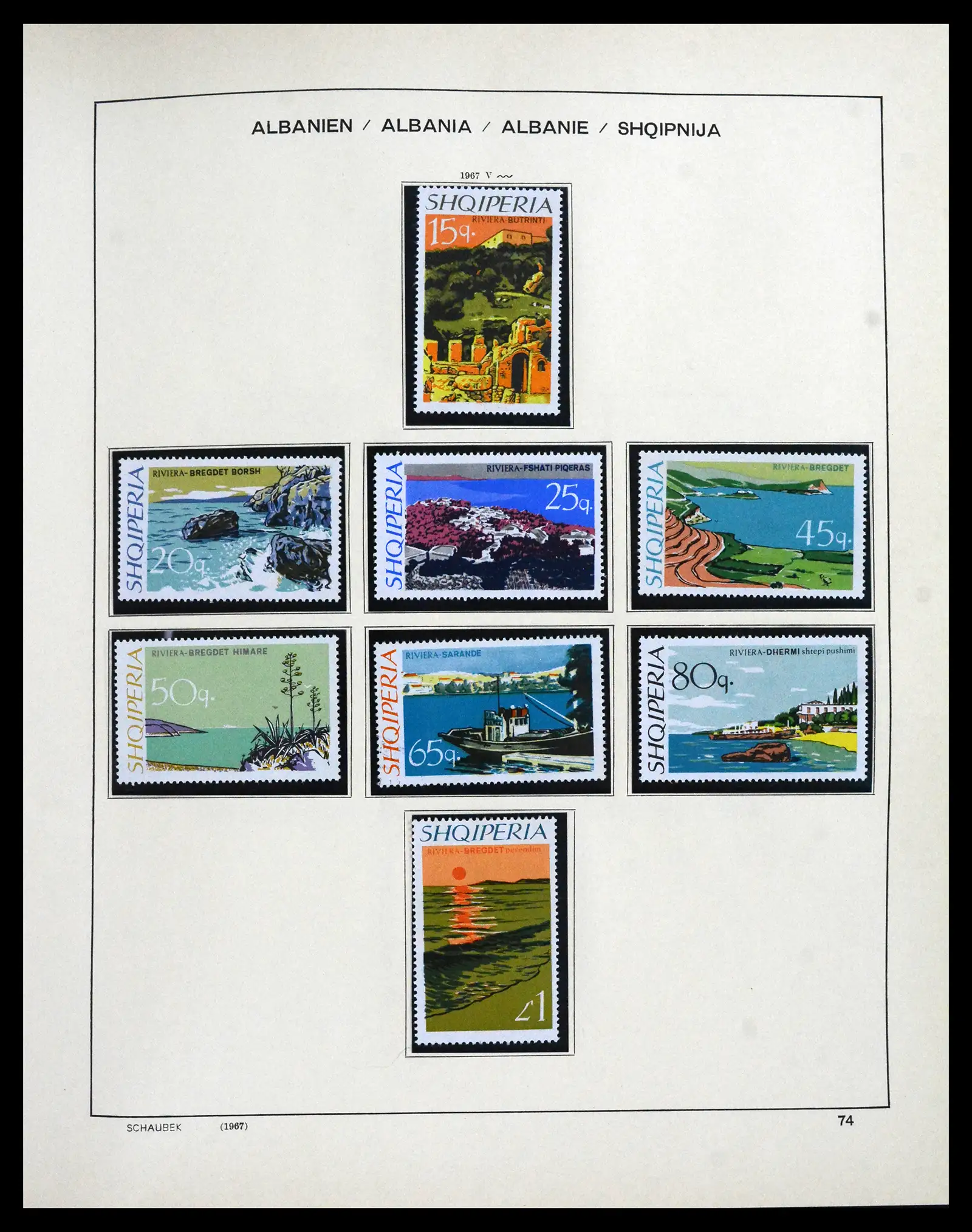 41937 0064 - Postzegelverzameling 41937 Albanië 1914-2005.