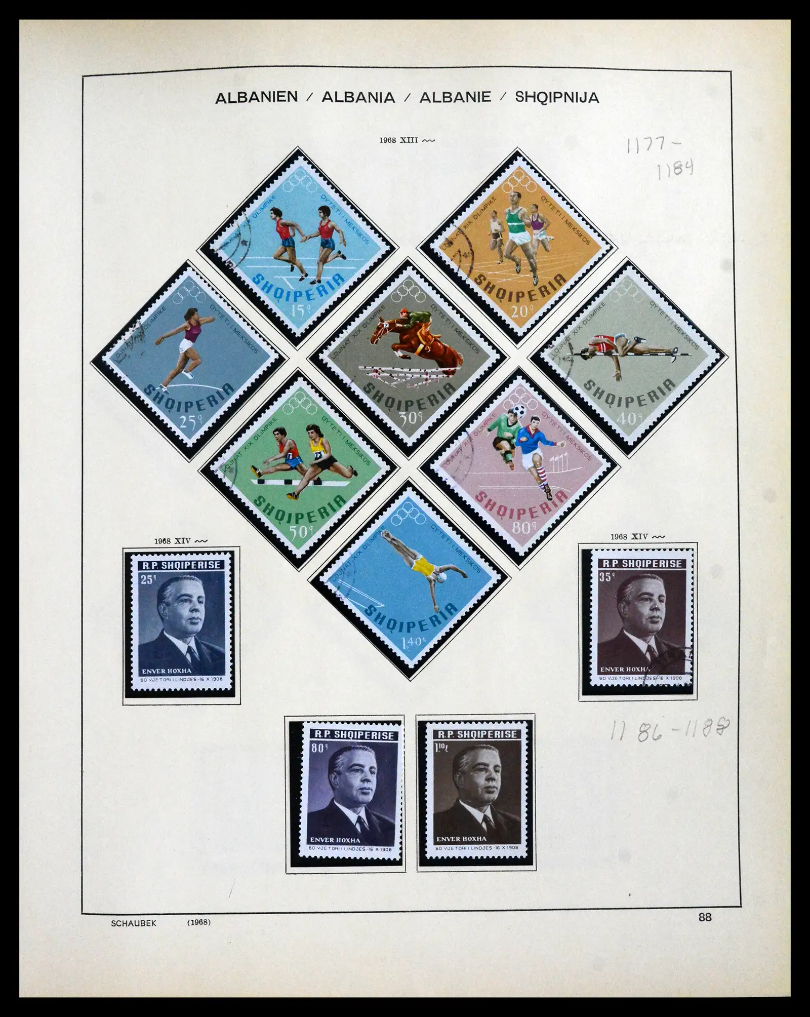 41937 0079 - Postzegelverzameling 41937 Albanië 1914-2005.