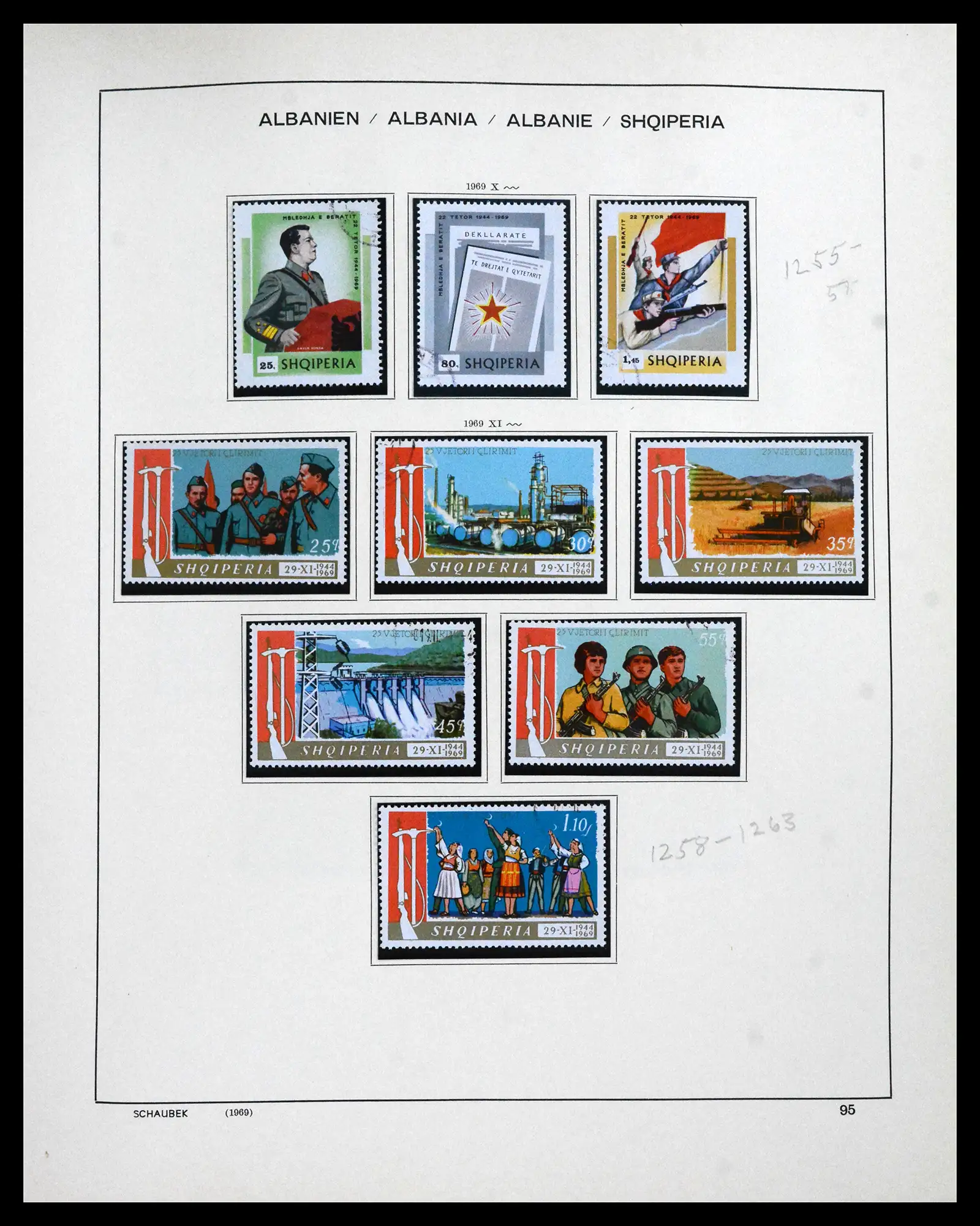41937 0088 - Postzegelverzameling 41937 Albanië 1914-2005.