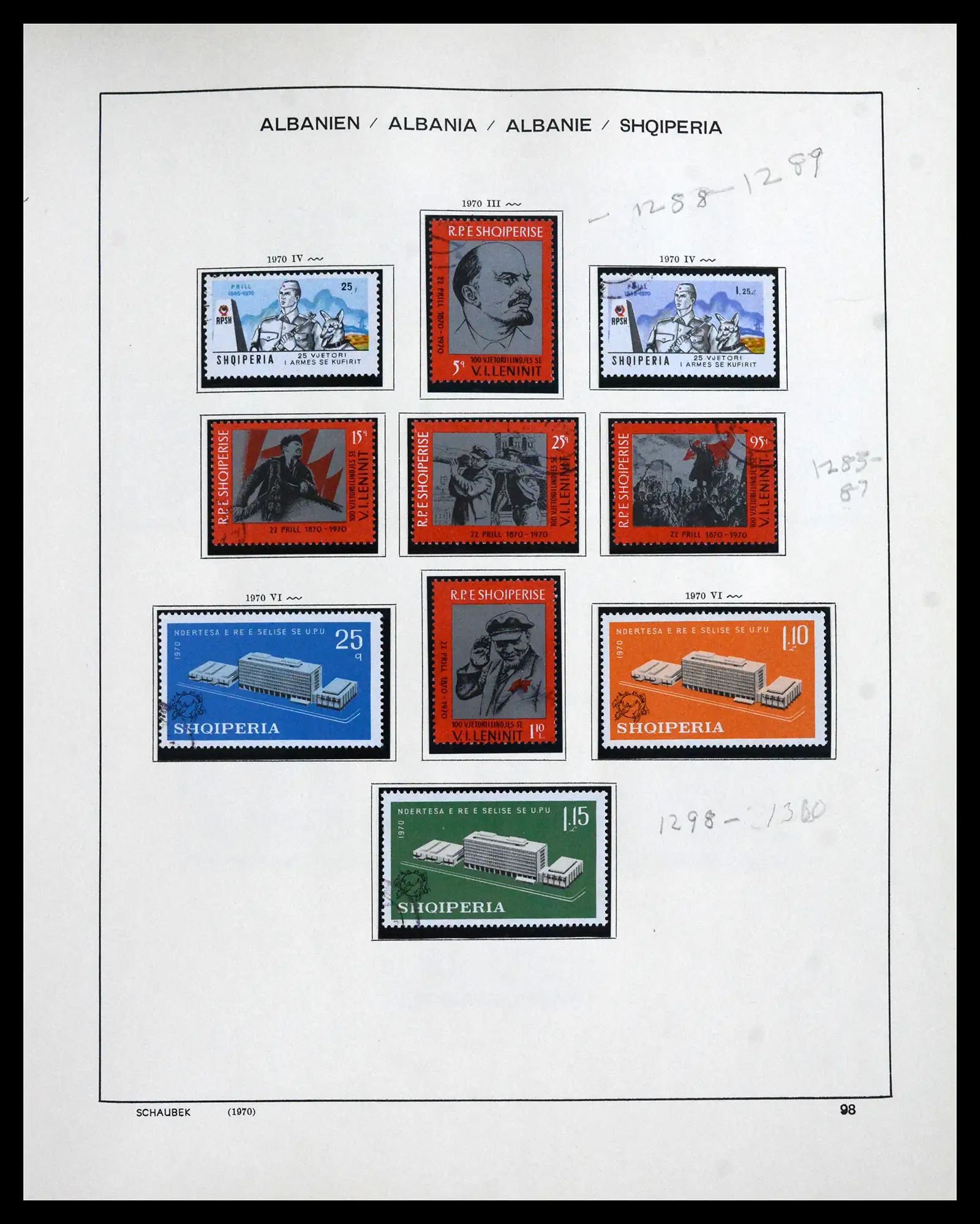 41937 0093 - Postzegelverzameling 41937 Albanië 1914-2005.