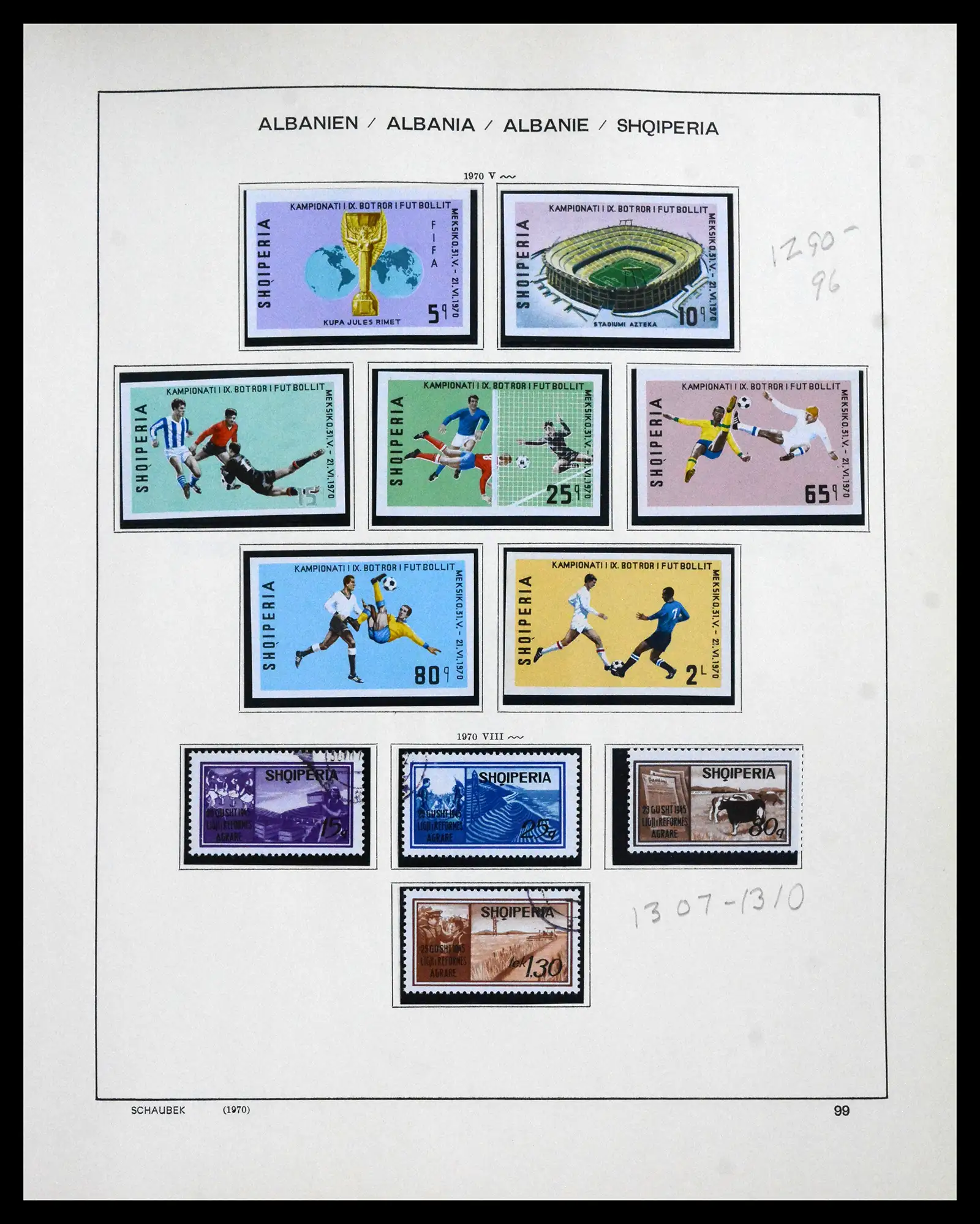 41937 0094 - Postzegelverzameling 41937 Albanië 1914-2005.