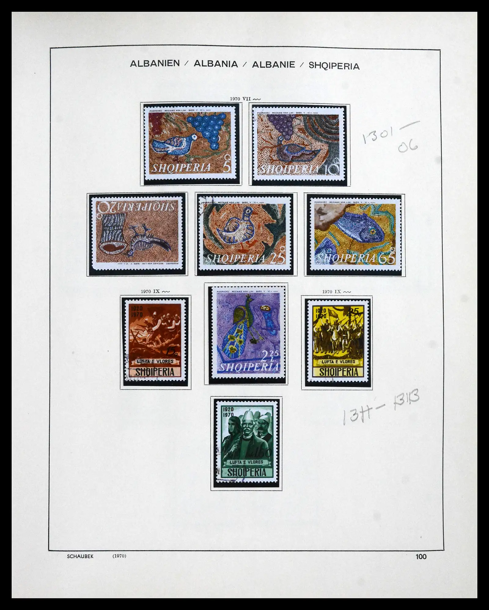 41937 0095 - Postzegelverzameling 41937 Albanië 1914-2005.