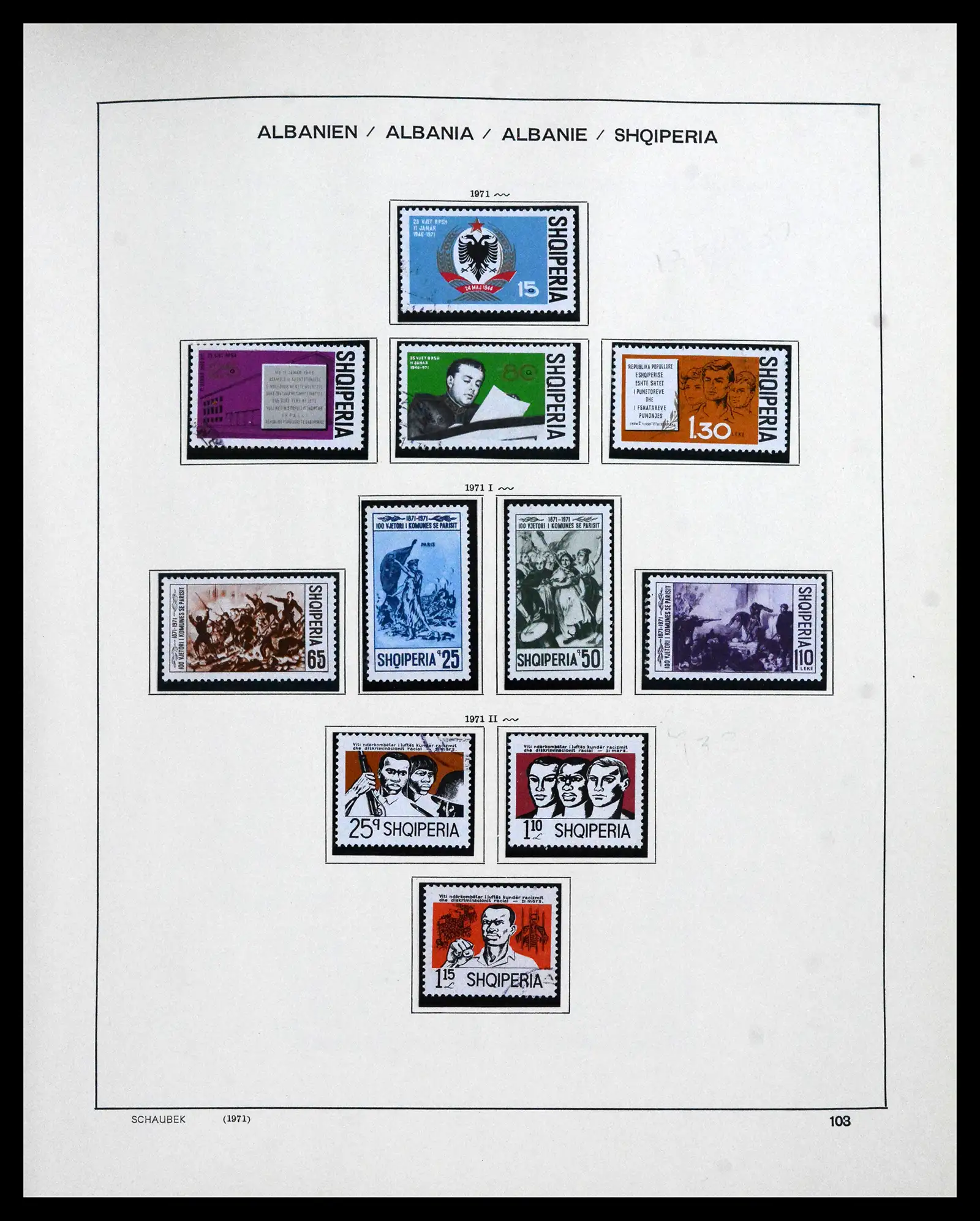 41937 0099 - Postzegelverzameling 41937 Albanië 1914-2005.