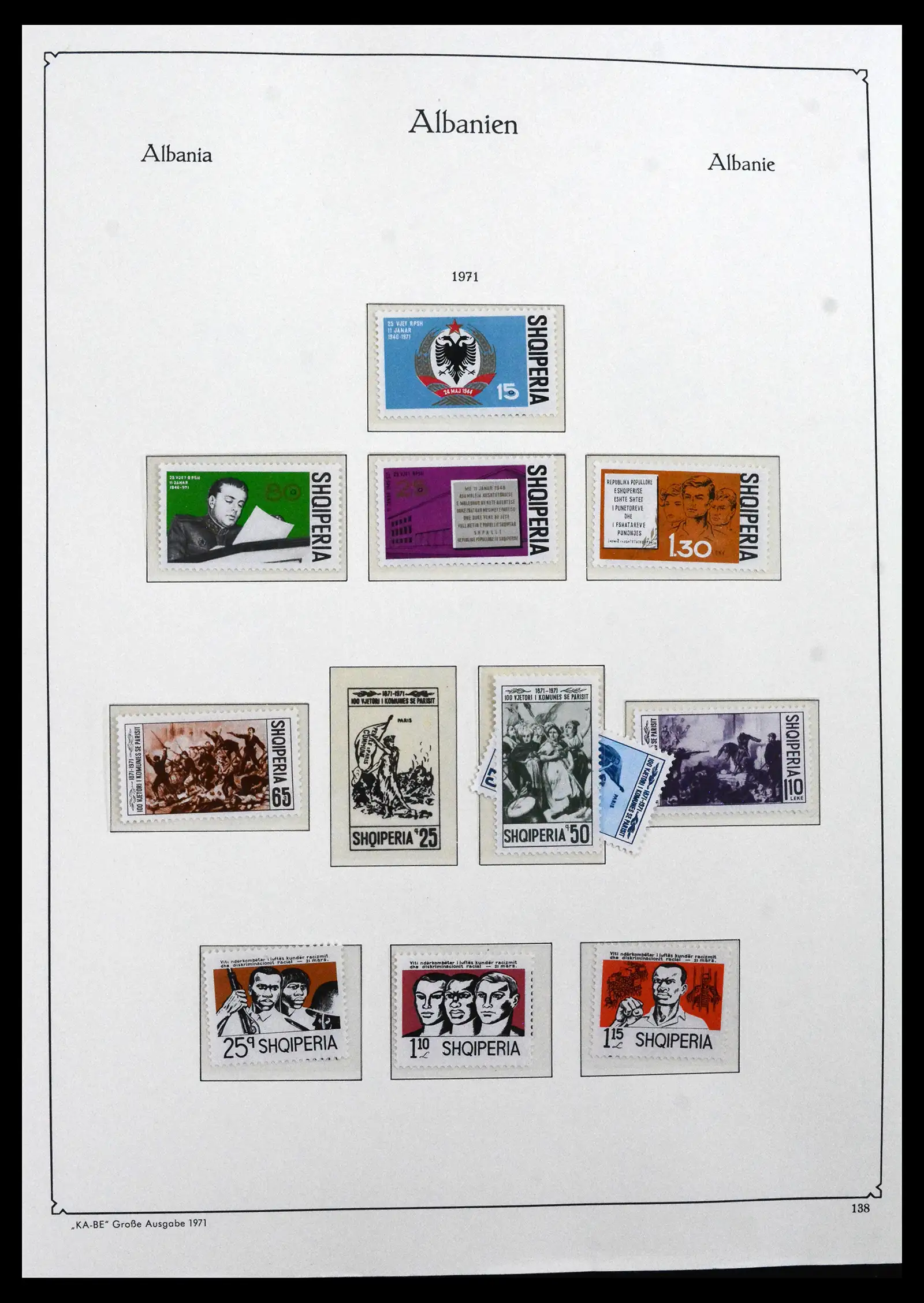 41938 0001 - Stamp collection 41938 Albania complete 1971-1986.