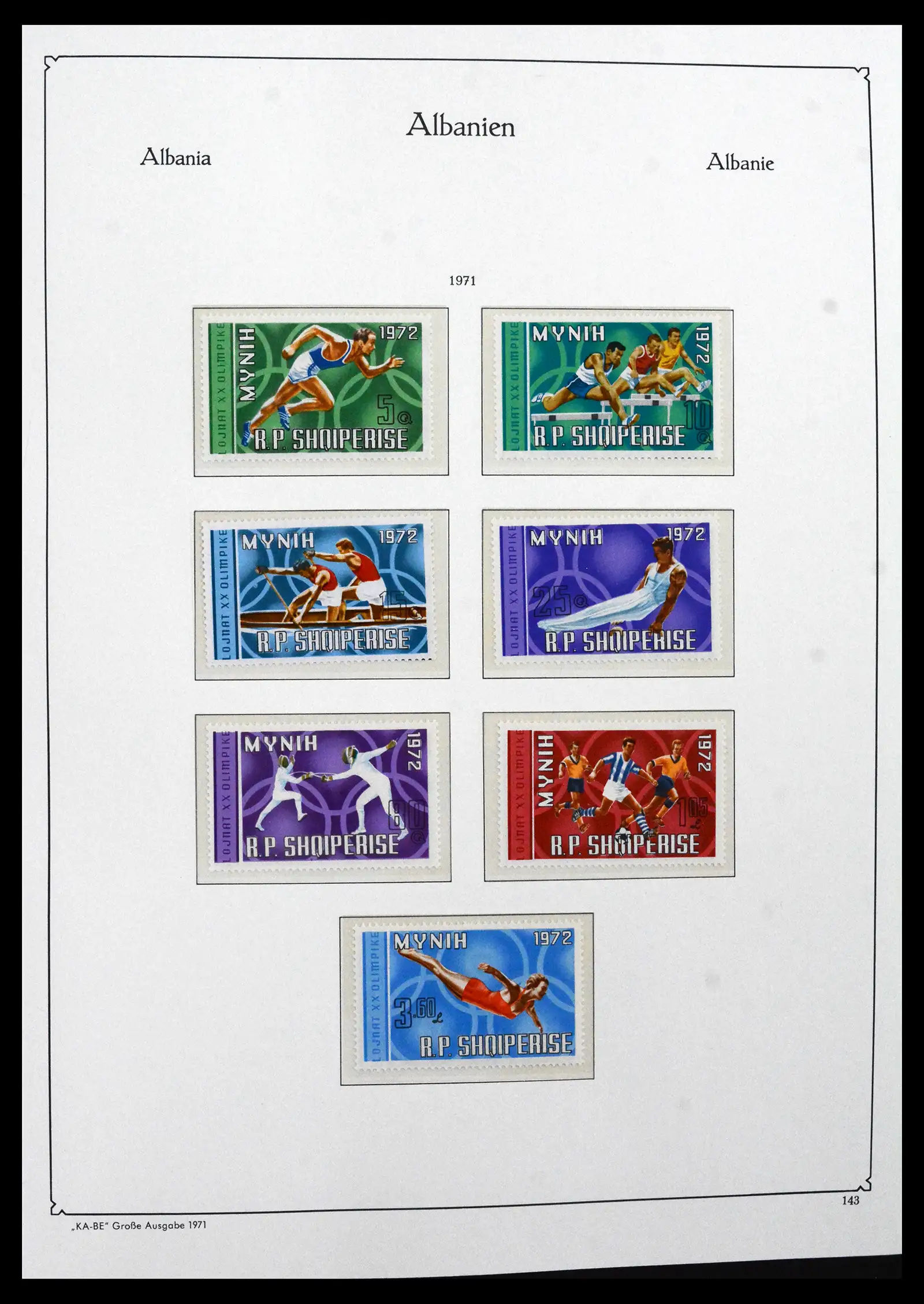 41938 0006 - Stamp collection 41938 Albania complete 1971-1986.