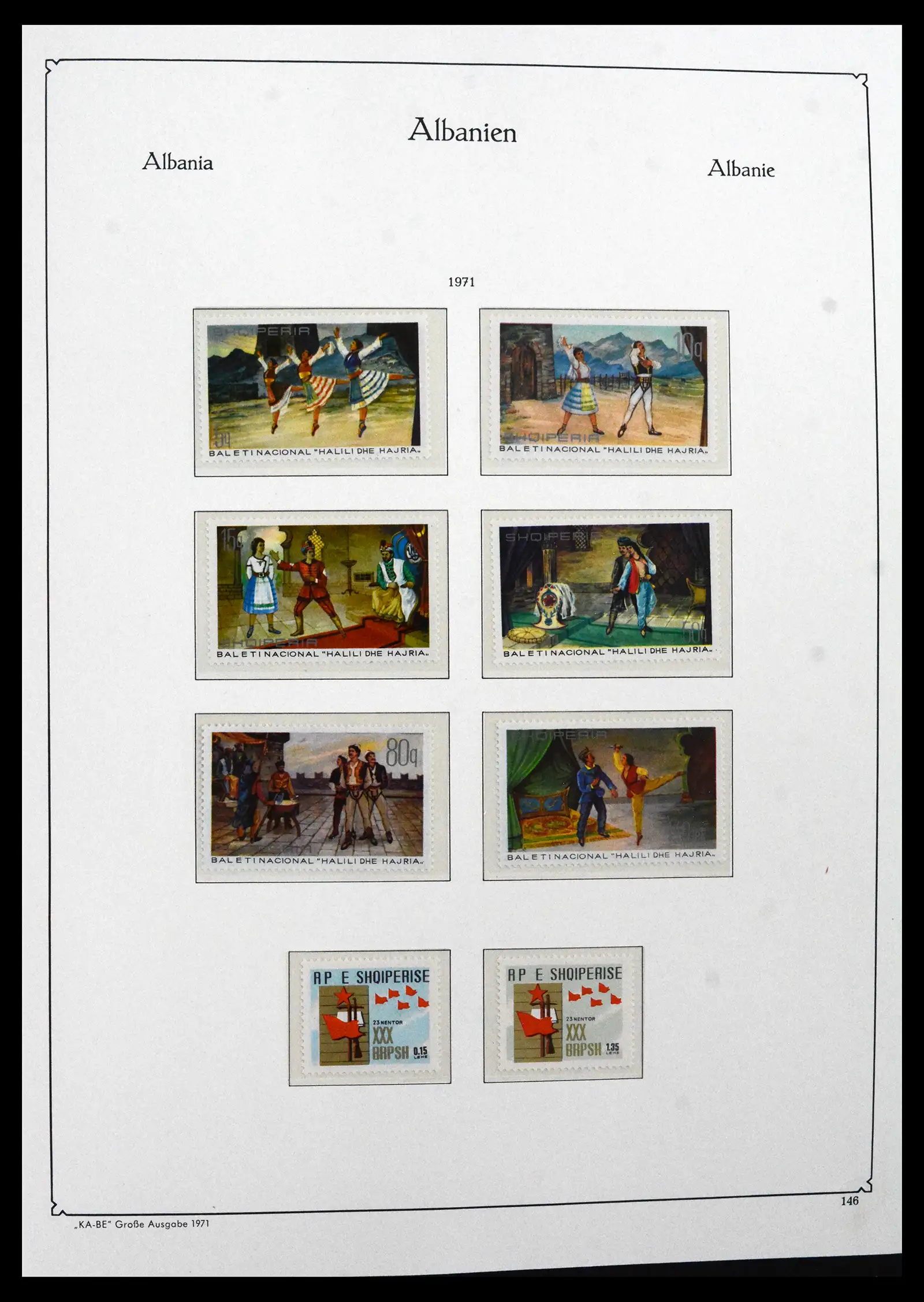 41938 0009 - Stamp collection 41938 Albania complete 1971-1986.