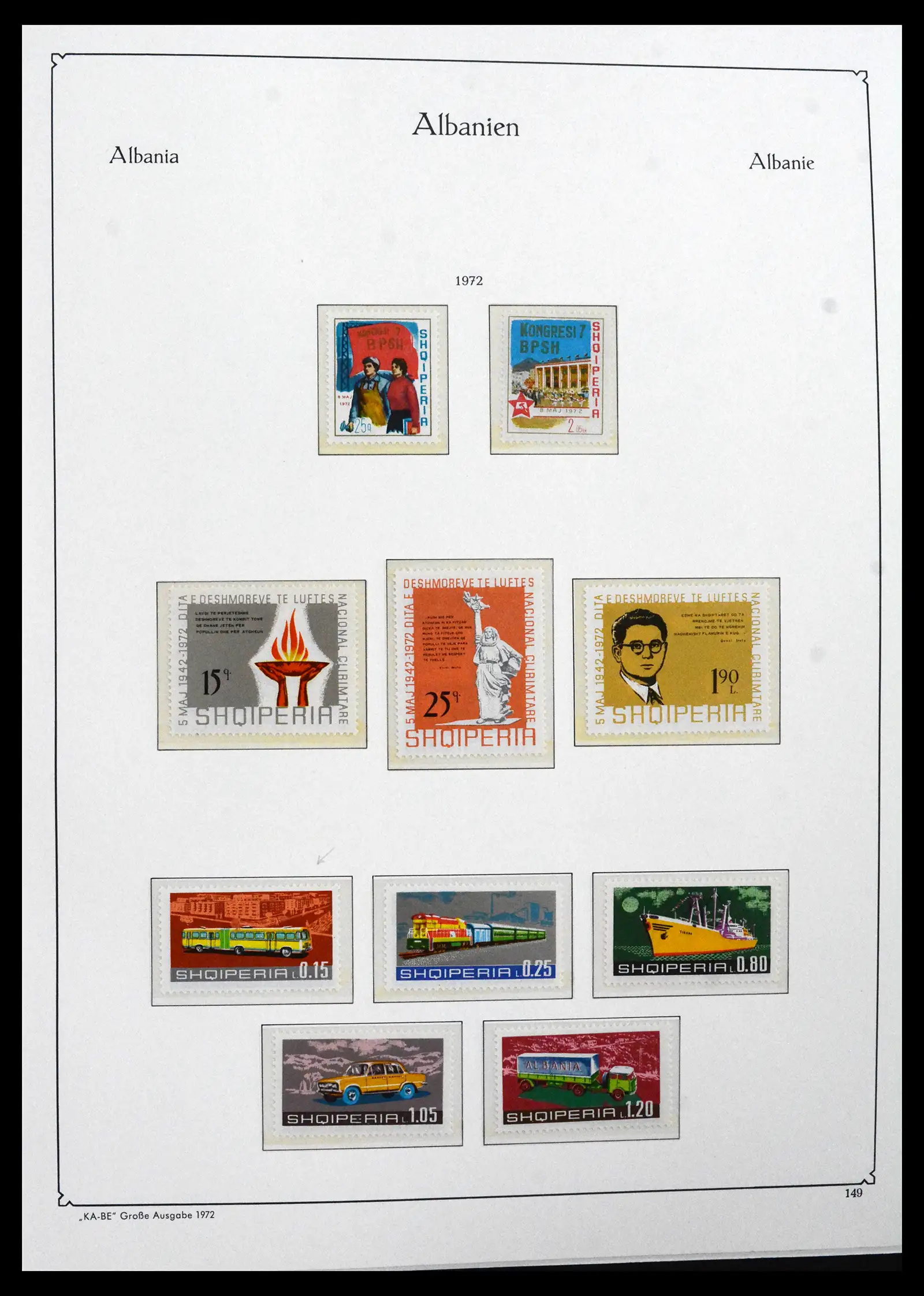 41938 0012 - Stamp collection 41938 Albania complete 1971-1986.