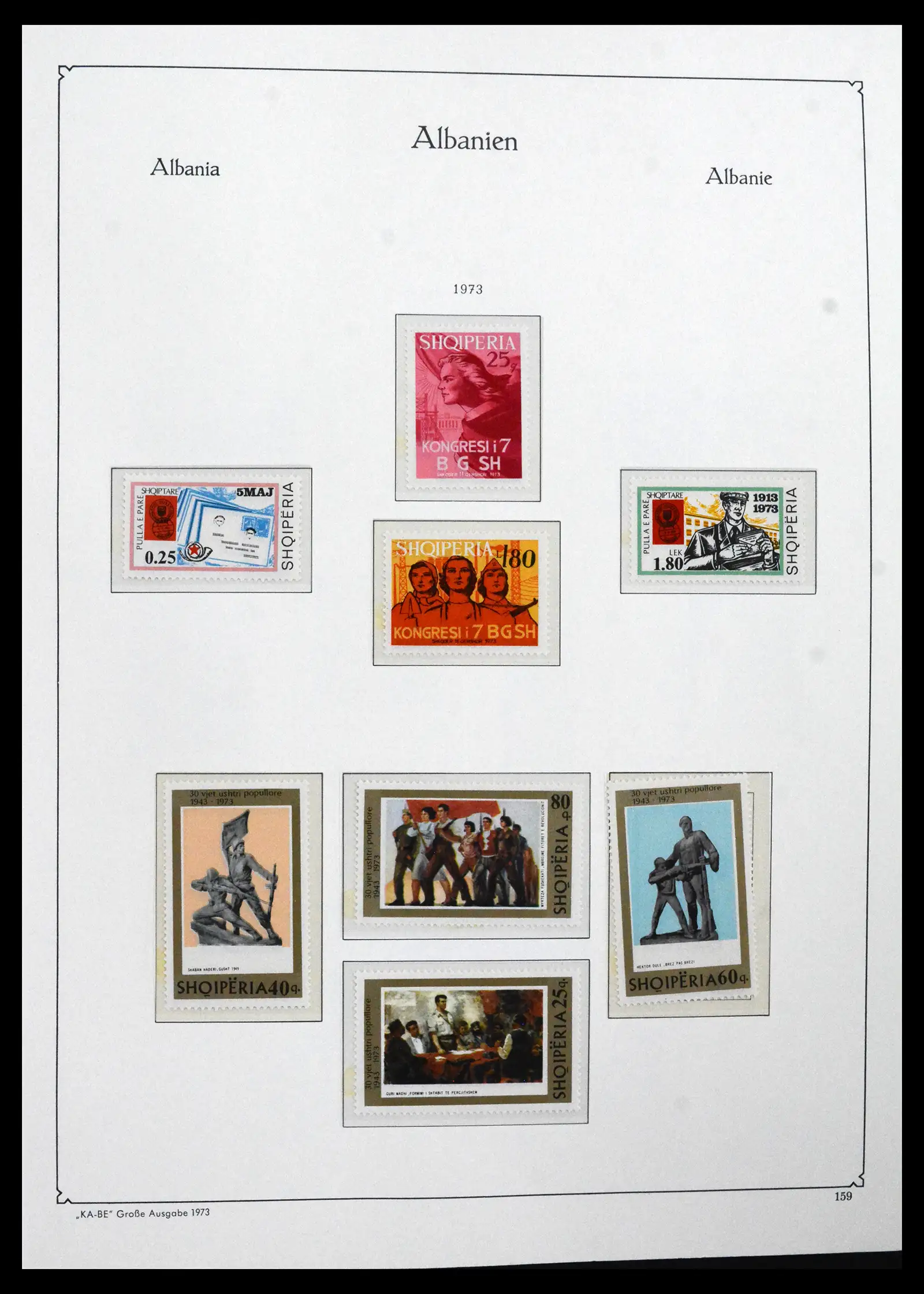 41938 0022 - Postzegelverzameling 41938 Albanië compleet 1971-1986.