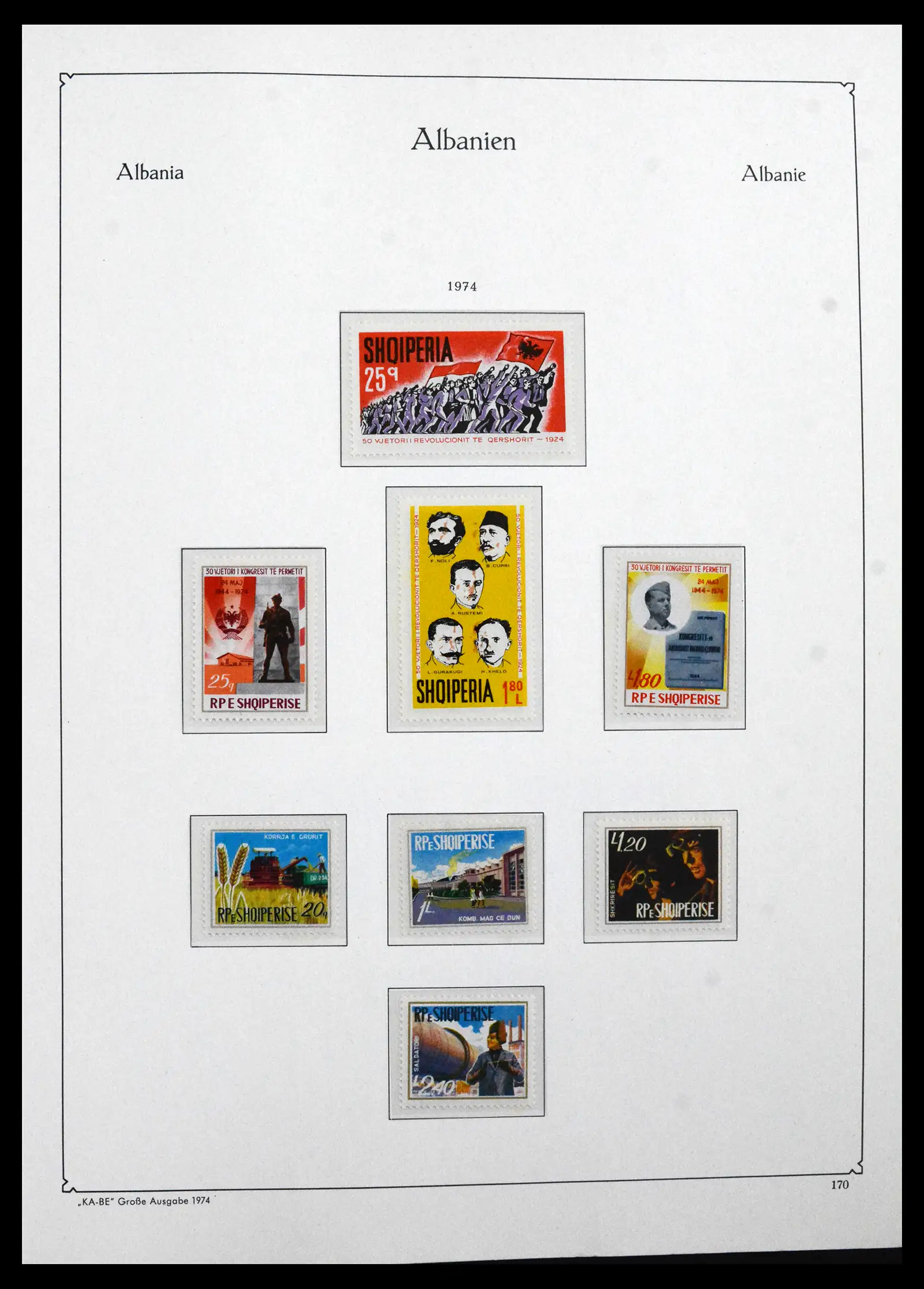 41938 0035 - Postzegelverzameling 41938 Albanië compleet 1971-1986.