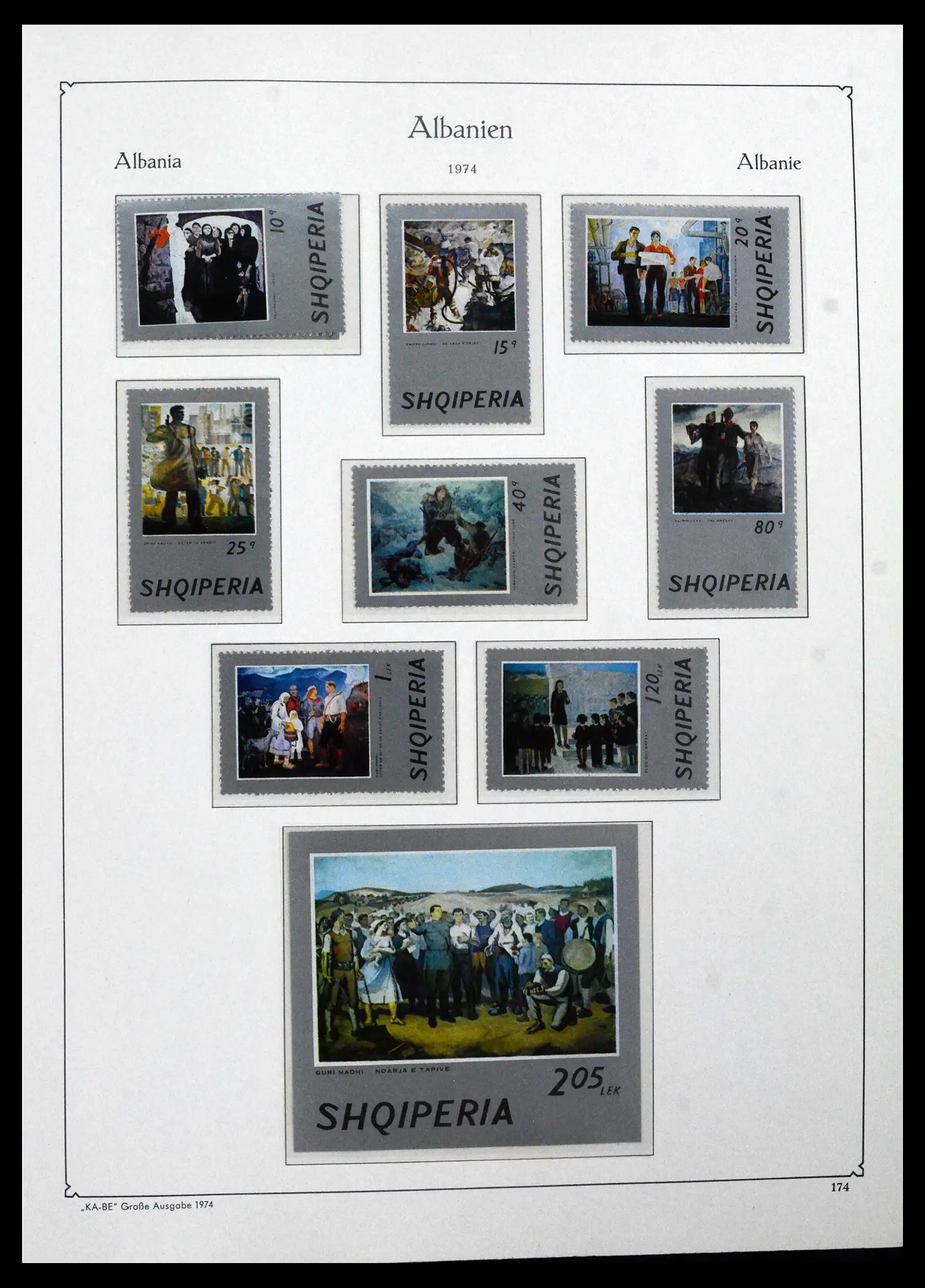41938 0039 - Postzegelverzameling 41938 Albanië compleet 1971-1986.
