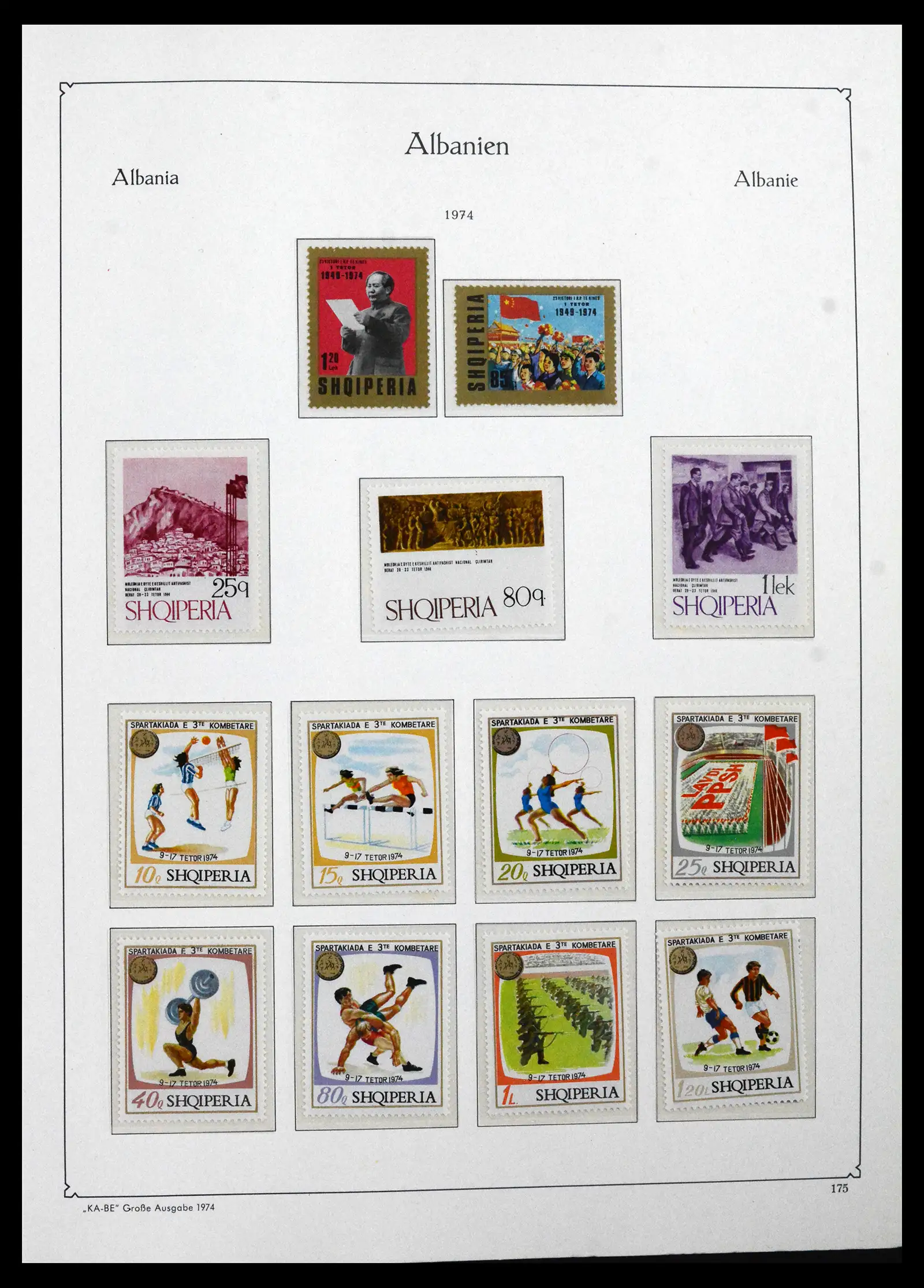 41938 0040 - Postzegelverzameling 41938 Albanië compleet 1971-1986.