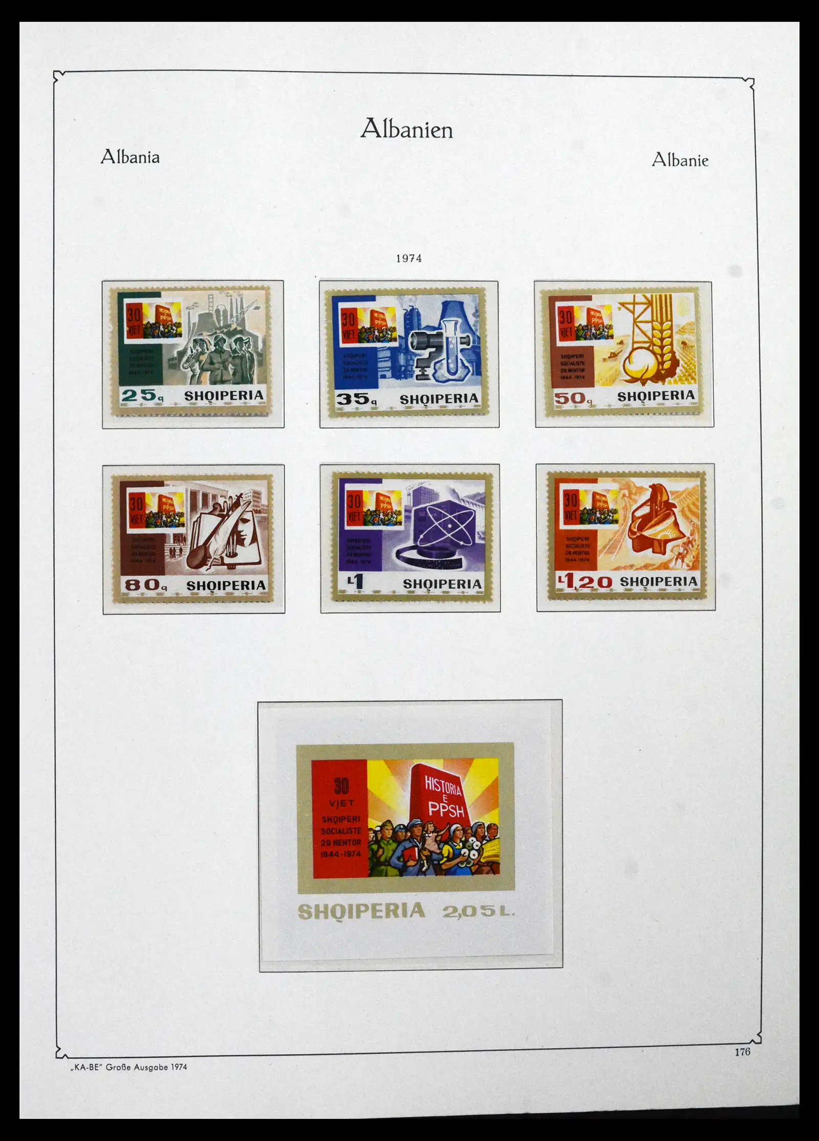 41938 0041 - Postzegelverzameling 41938 Albanië compleet 1971-1986.