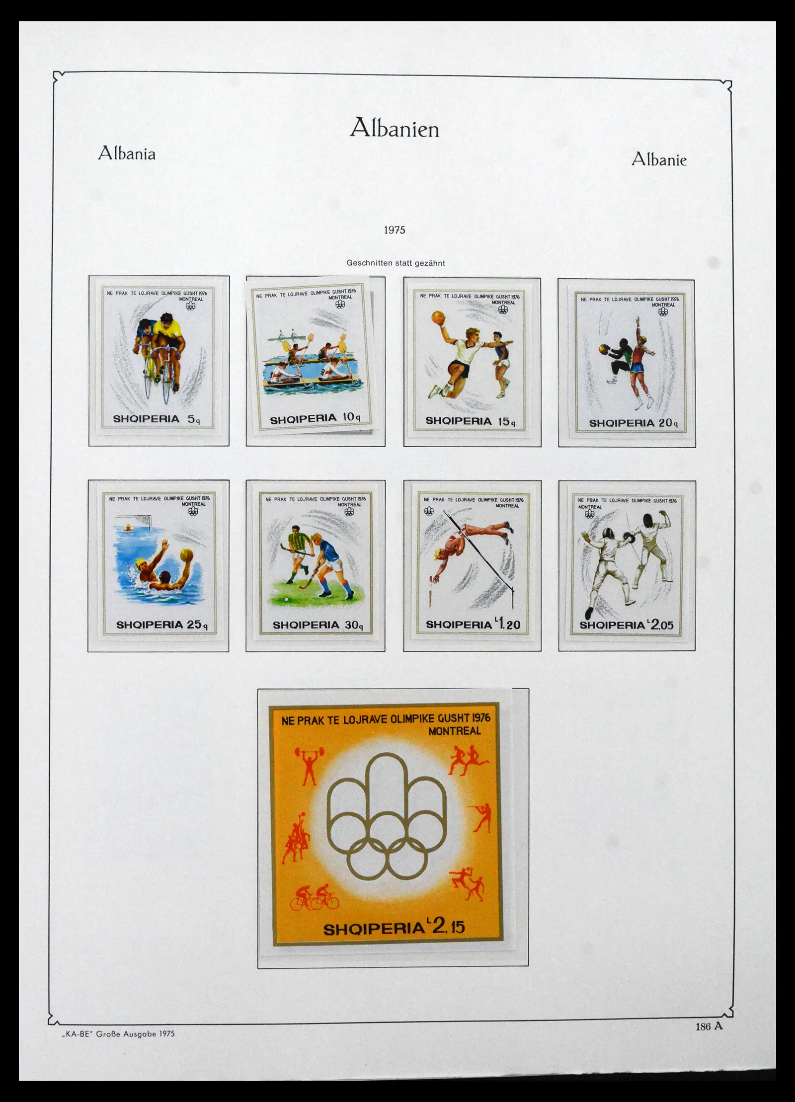 41938 0052 - Postzegelverzameling 41938 Albanië compleet 1971-1986.