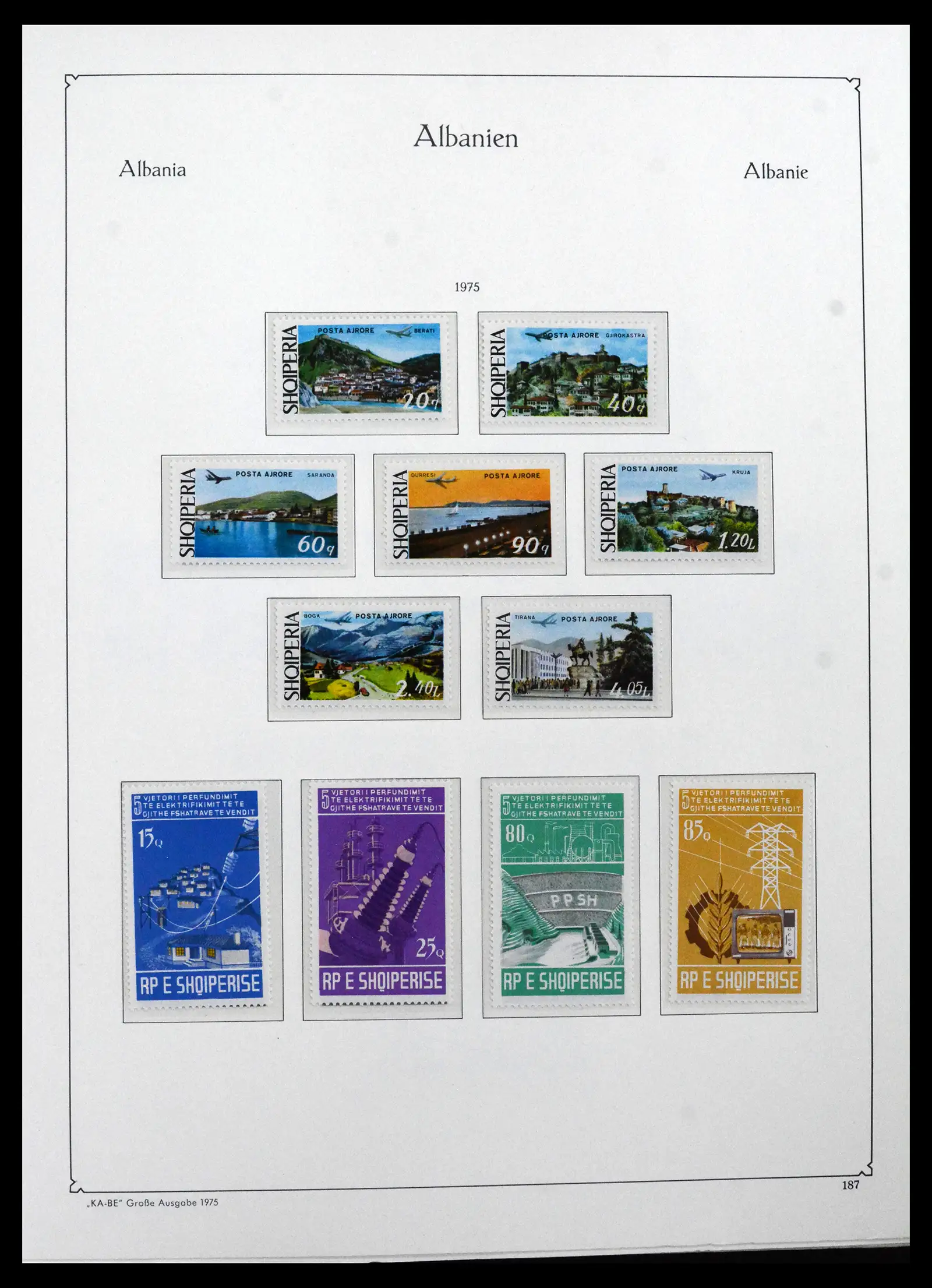 41938 0053 - Postzegelverzameling 41938 Albanië compleet 1971-1986.