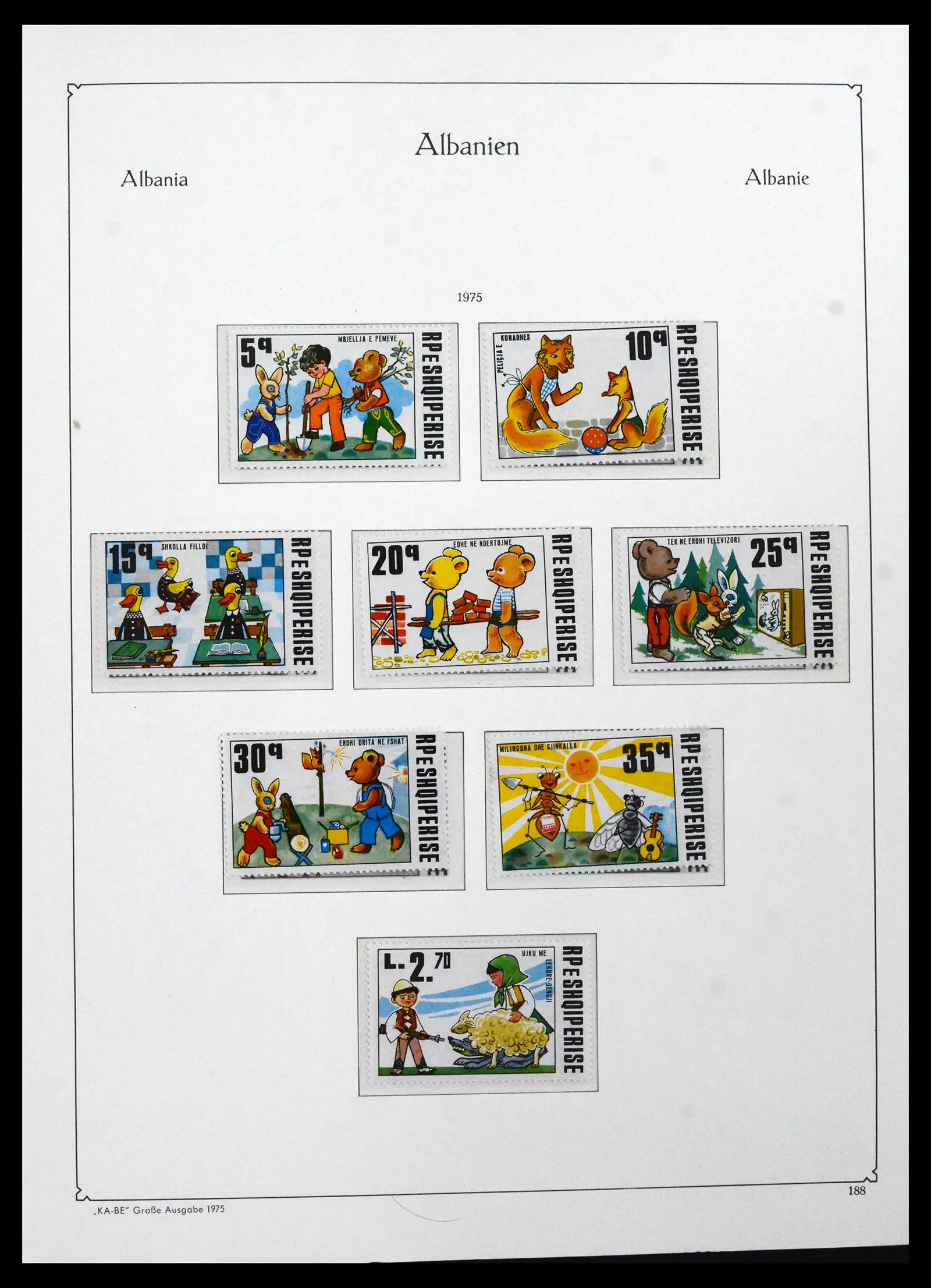 41938 0054 - Postzegelverzameling 41938 Albanië compleet 1971-1986.