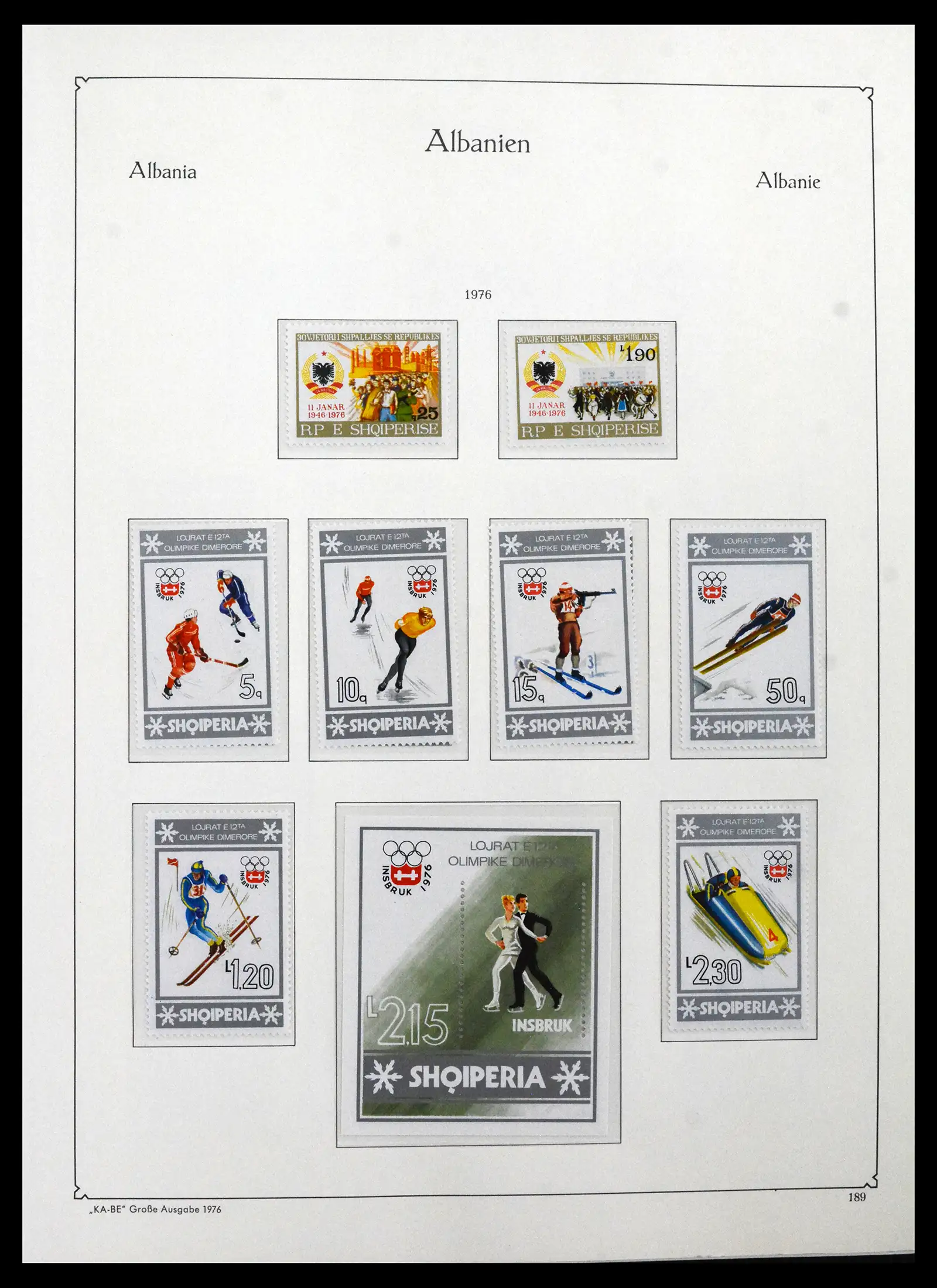 41938 0055 - Postzegelverzameling 41938 Albanië compleet 1971-1986.
