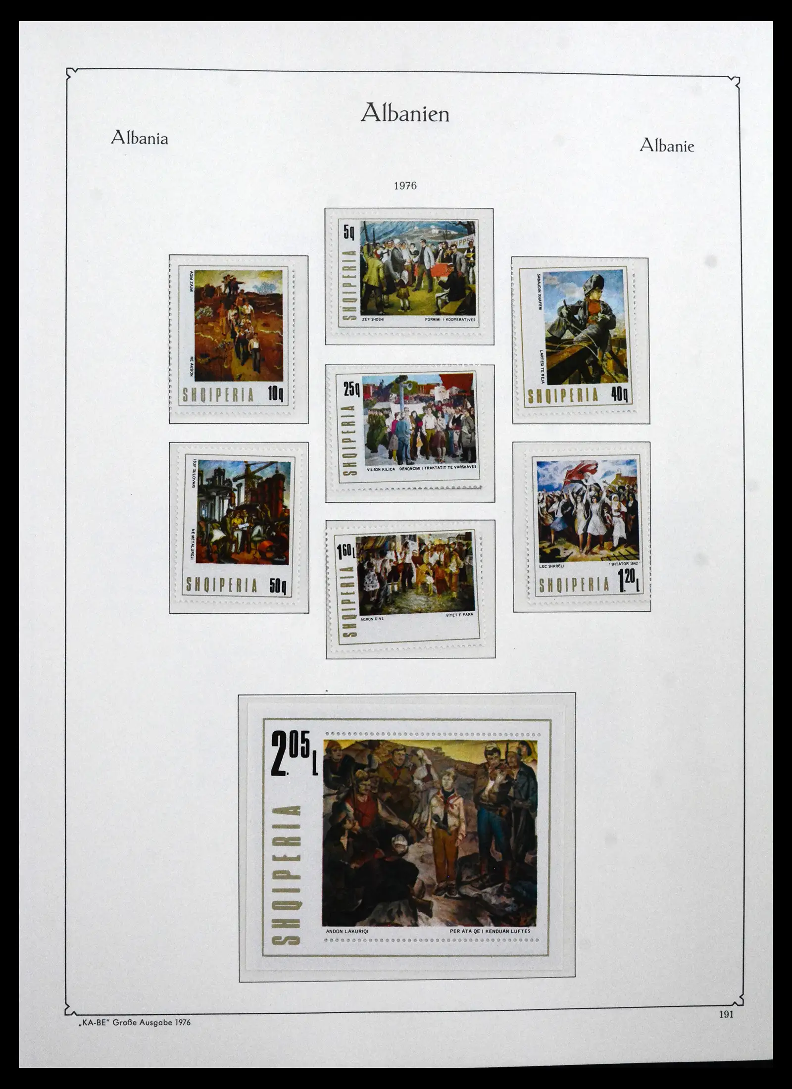 41938 0057 - Postzegelverzameling 41938 Albanië compleet 1971-1986.