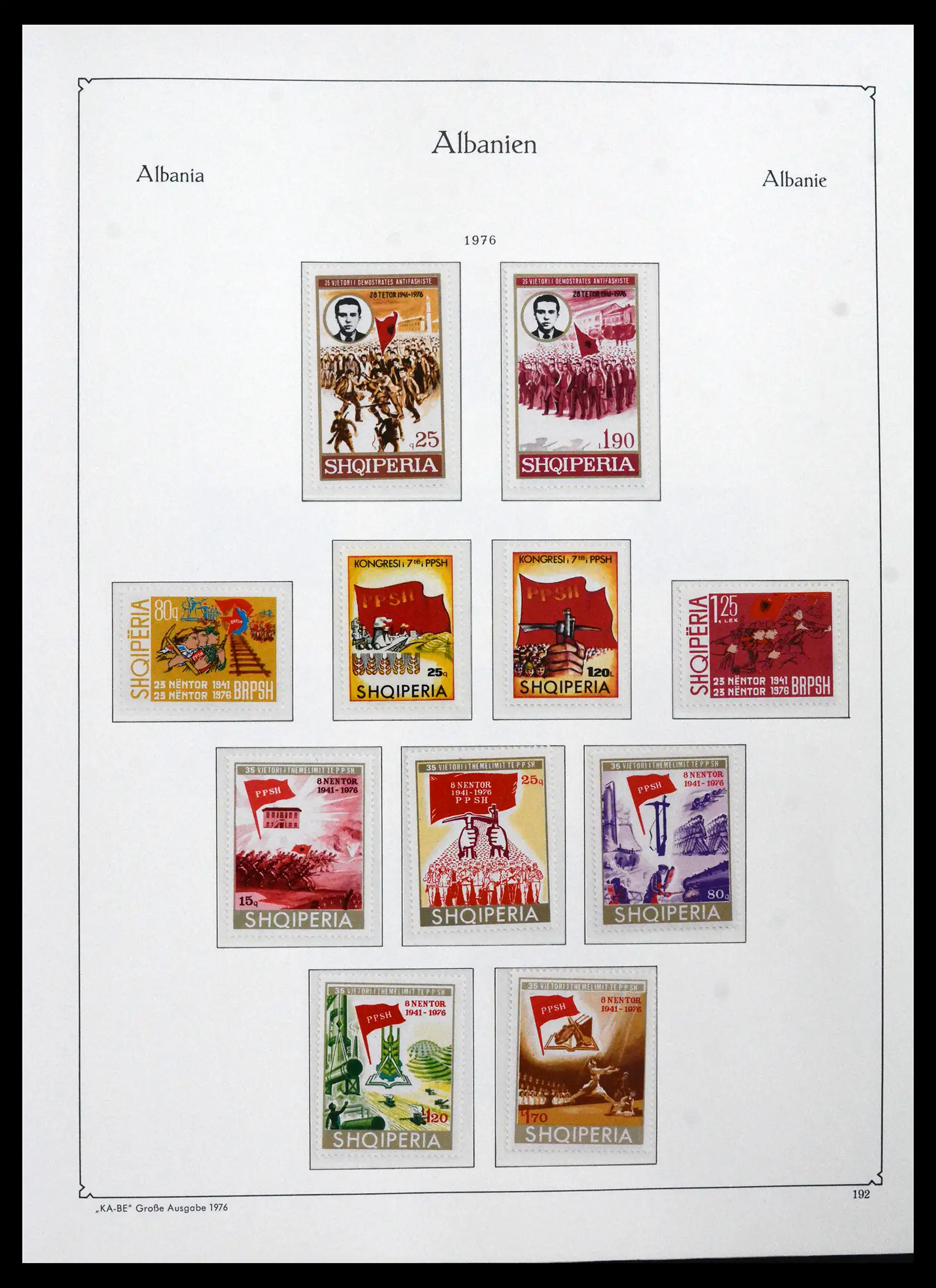 41938 0058 - Postzegelverzameling 41938 Albanië compleet 1971-1986.