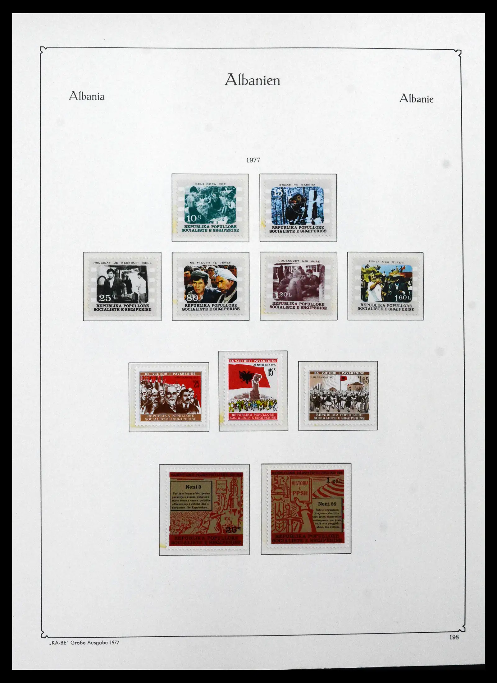 41938 0064 - Postzegelverzameling 41938 Albanië compleet 1971-1986.