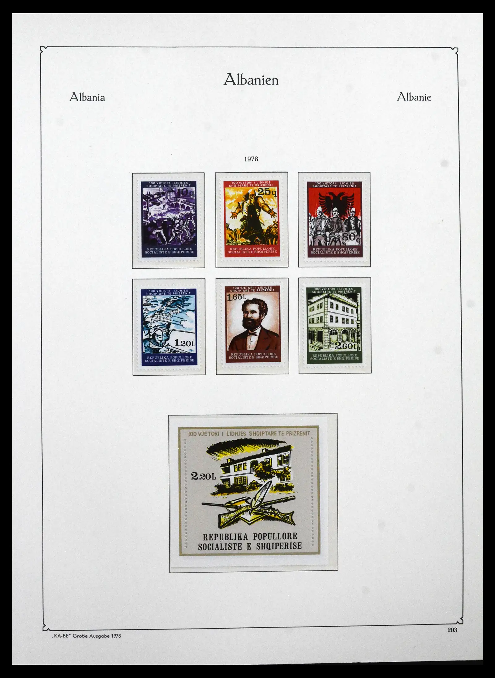 41938 0069 - Postzegelverzameling 41938 Albanië compleet 1971-1986.