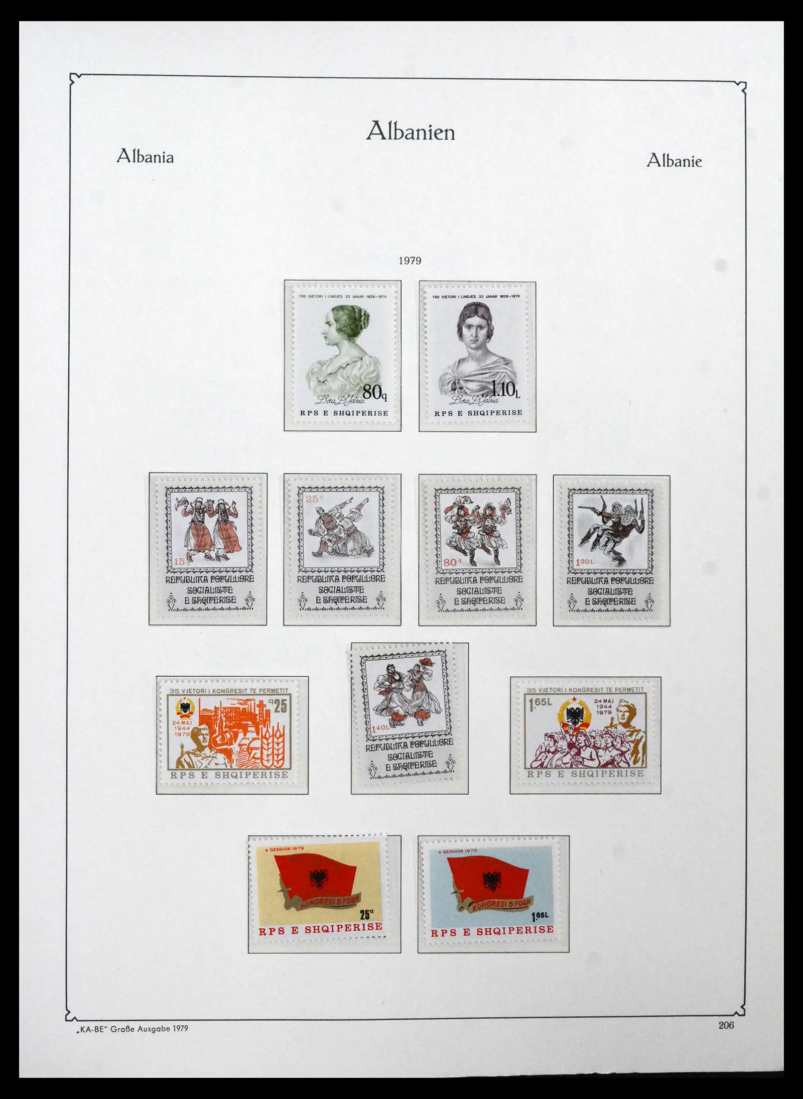 41938 0072 - Postzegelverzameling 41938 Albanië compleet 1971-1986.