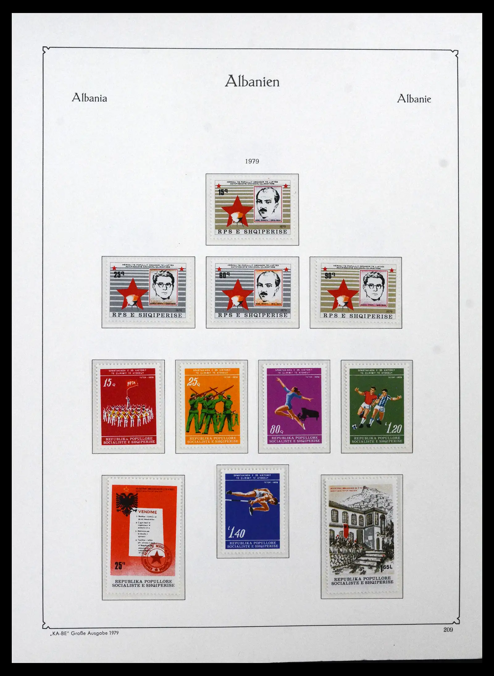 41938 0075 - Postzegelverzameling 41938 Albanië compleet 1971-1986.