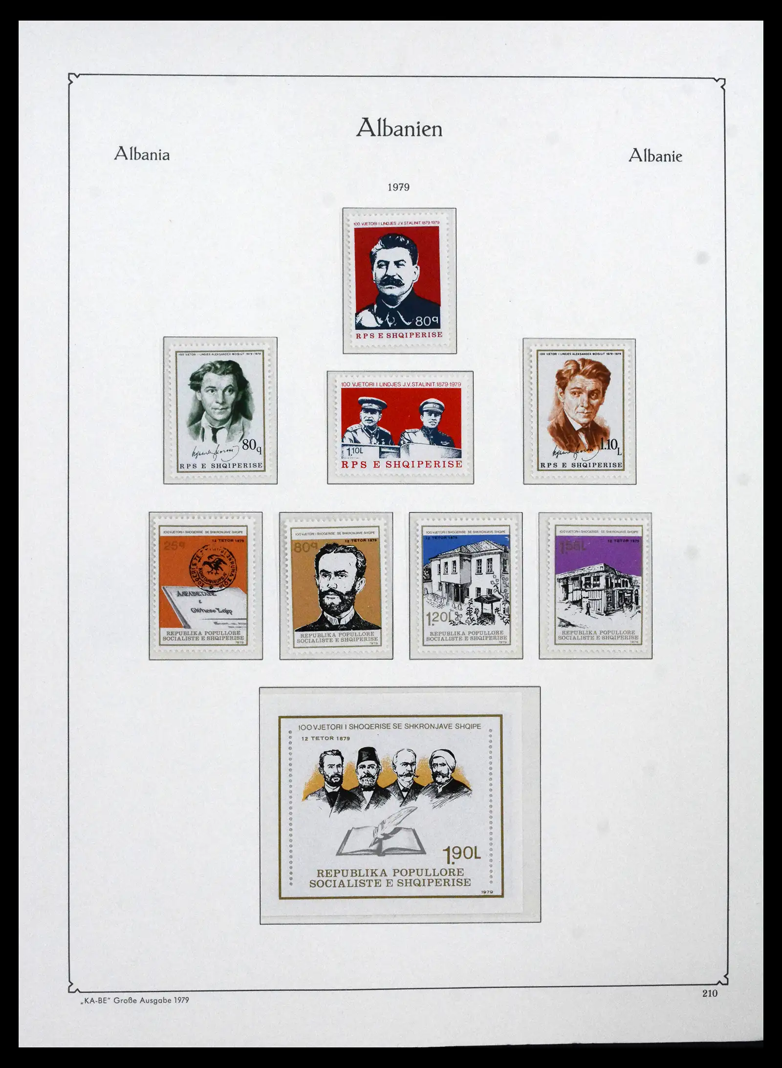 41938 0076 - Postzegelverzameling 41938 Albanië compleet 1971-1986.