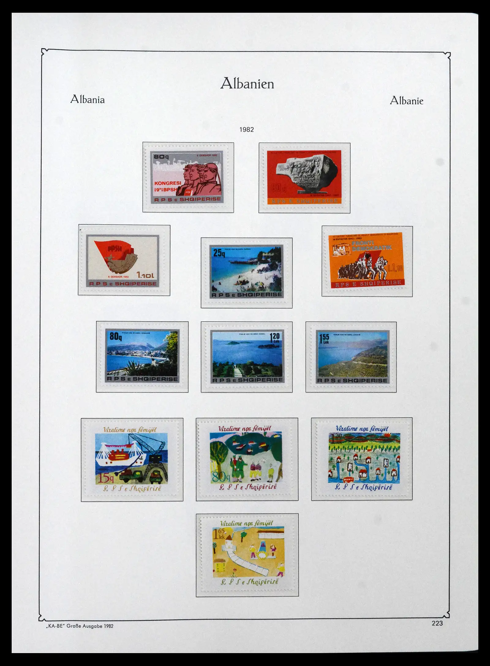 41938 0089 - Postzegelverzameling 41938 Albanië compleet 1971-1986.