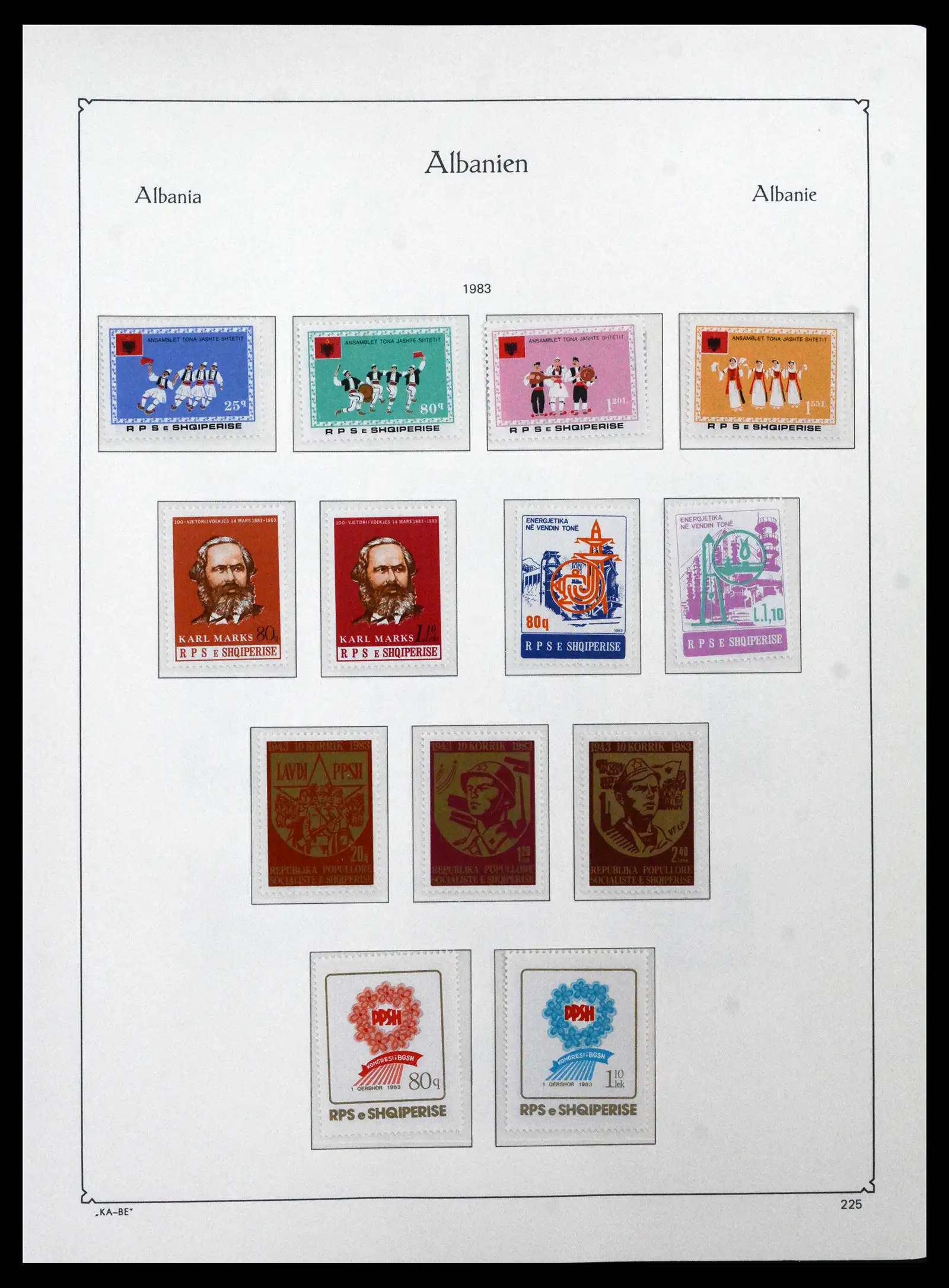 41938 0091 - Postzegelverzameling 41938 Albanië compleet 1971-1986.