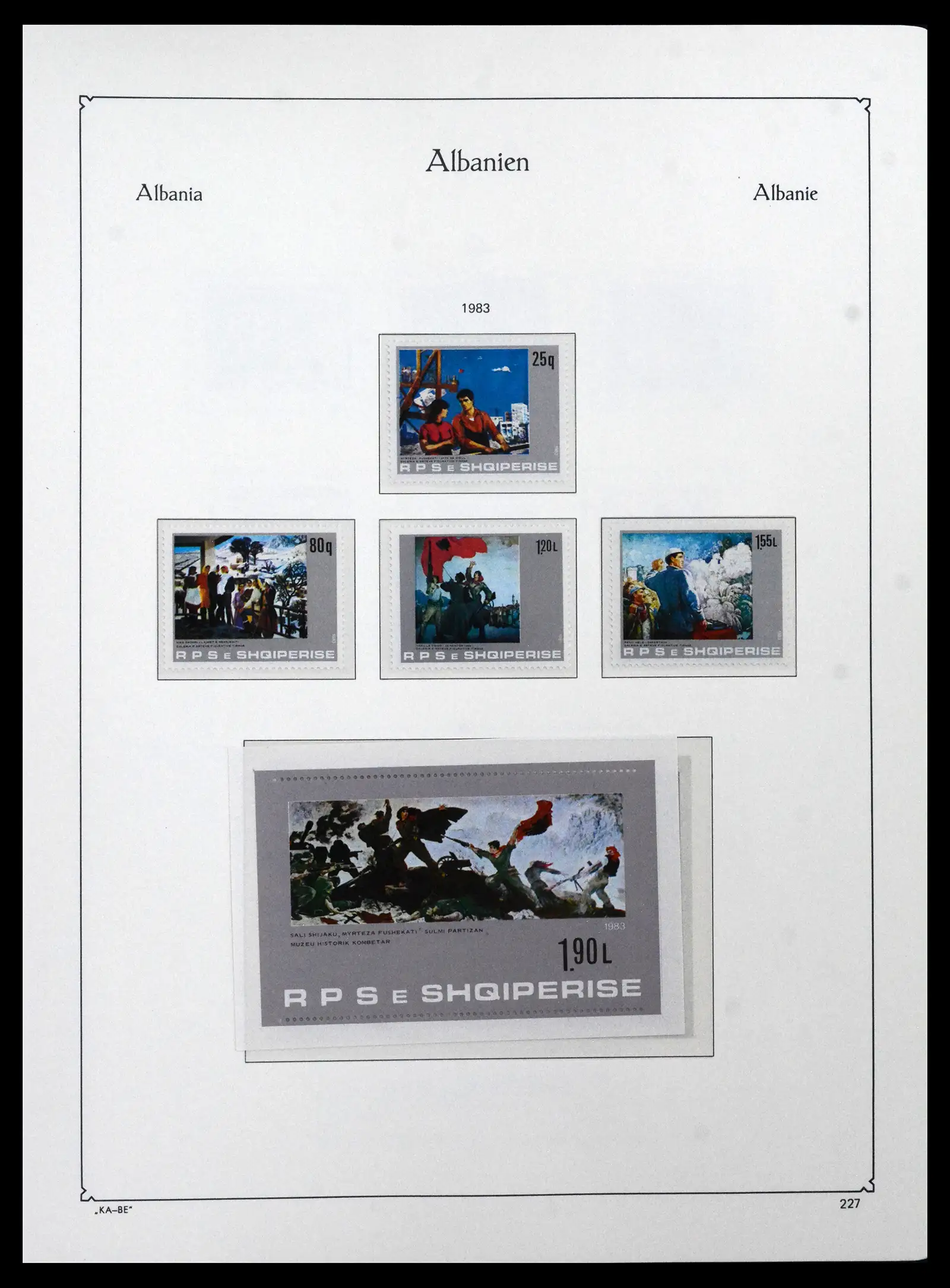 41938 0093 - Postzegelverzameling 41938 Albanië compleet 1971-1986.