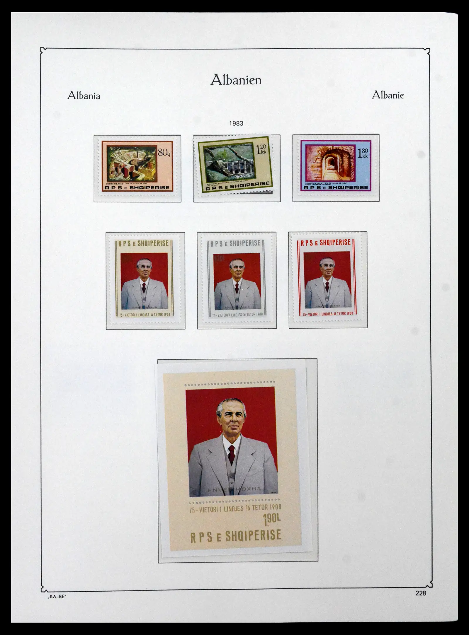 41938 0094 - Postzegelverzameling 41938 Albanië compleet 1971-1986.