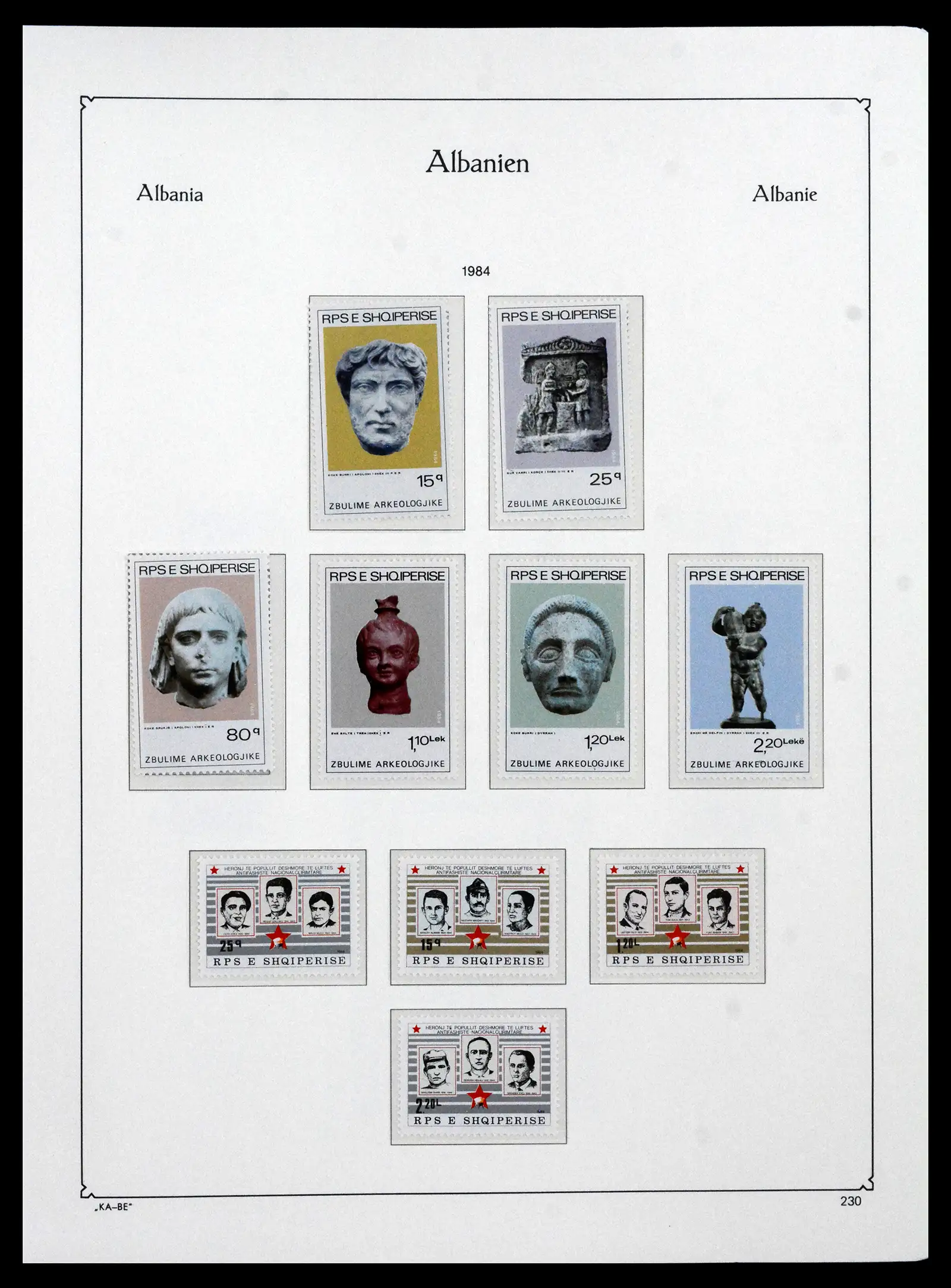 41938 0096 - Postzegelverzameling 41938 Albanië compleet 1971-1986.