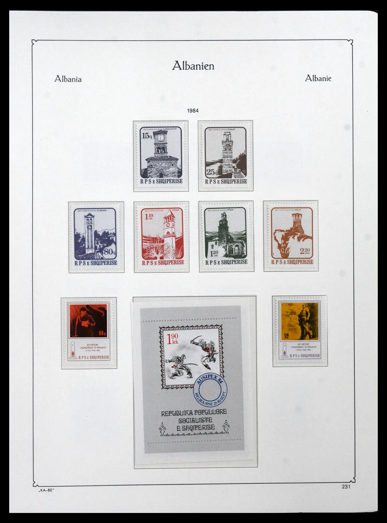 41938 0097 - Postzegelverzameling 41938 Albanië compleet 1971-1986.