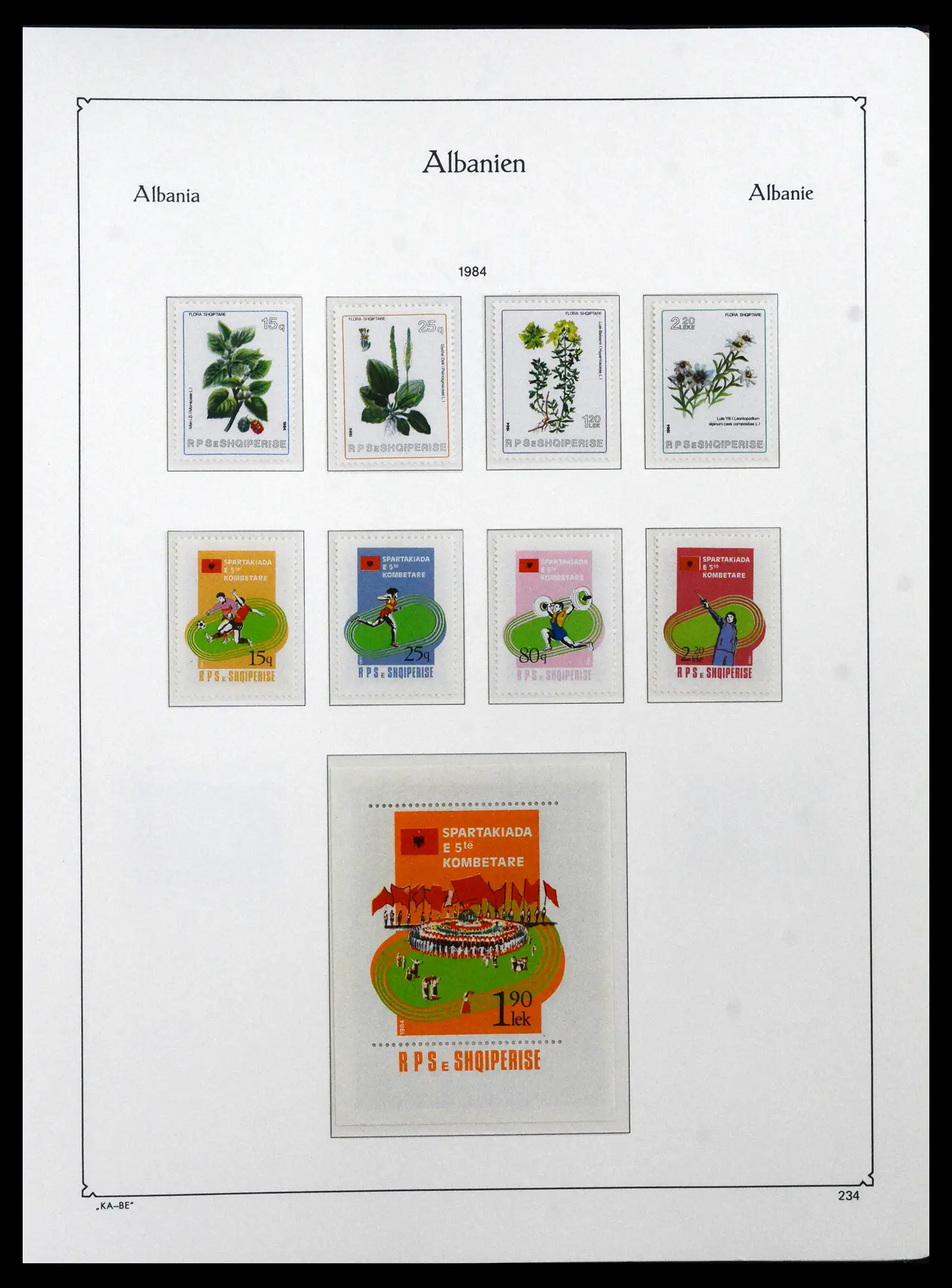 41938 0100 - Postzegelverzameling 41938 Albanië compleet 1971-1986.