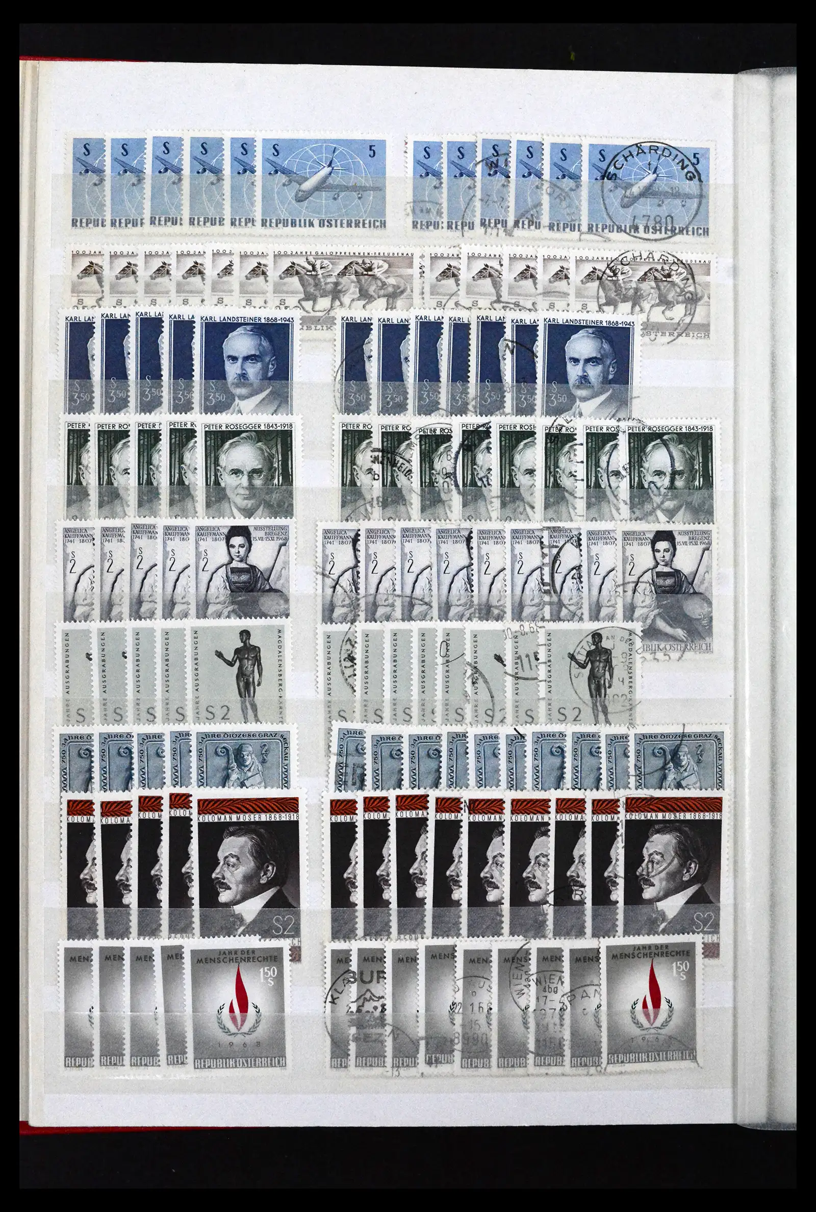 41939 0010 - Stamp collection 41939 Austria stock 1965-2001.