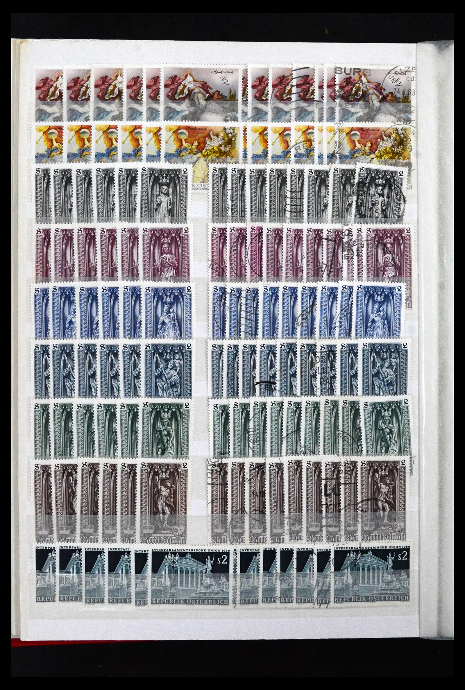 41939 0012 - Stamp collection 41939 Austria stock 1965-2001.