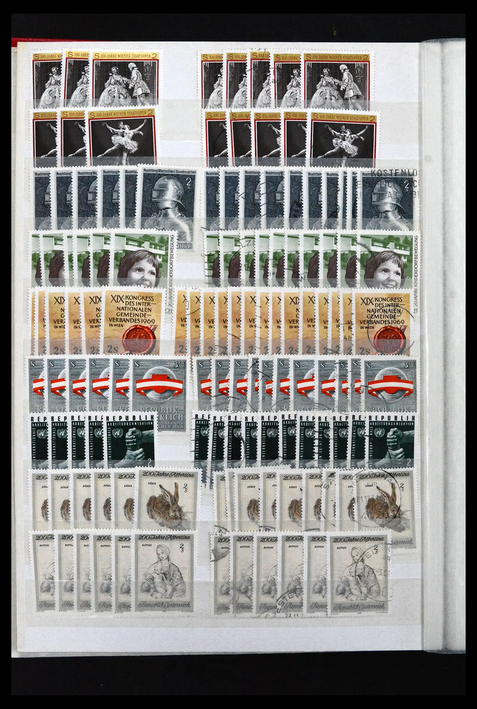 41939 0014 - Stamp collection 41939 Austria stock 1965-2001.